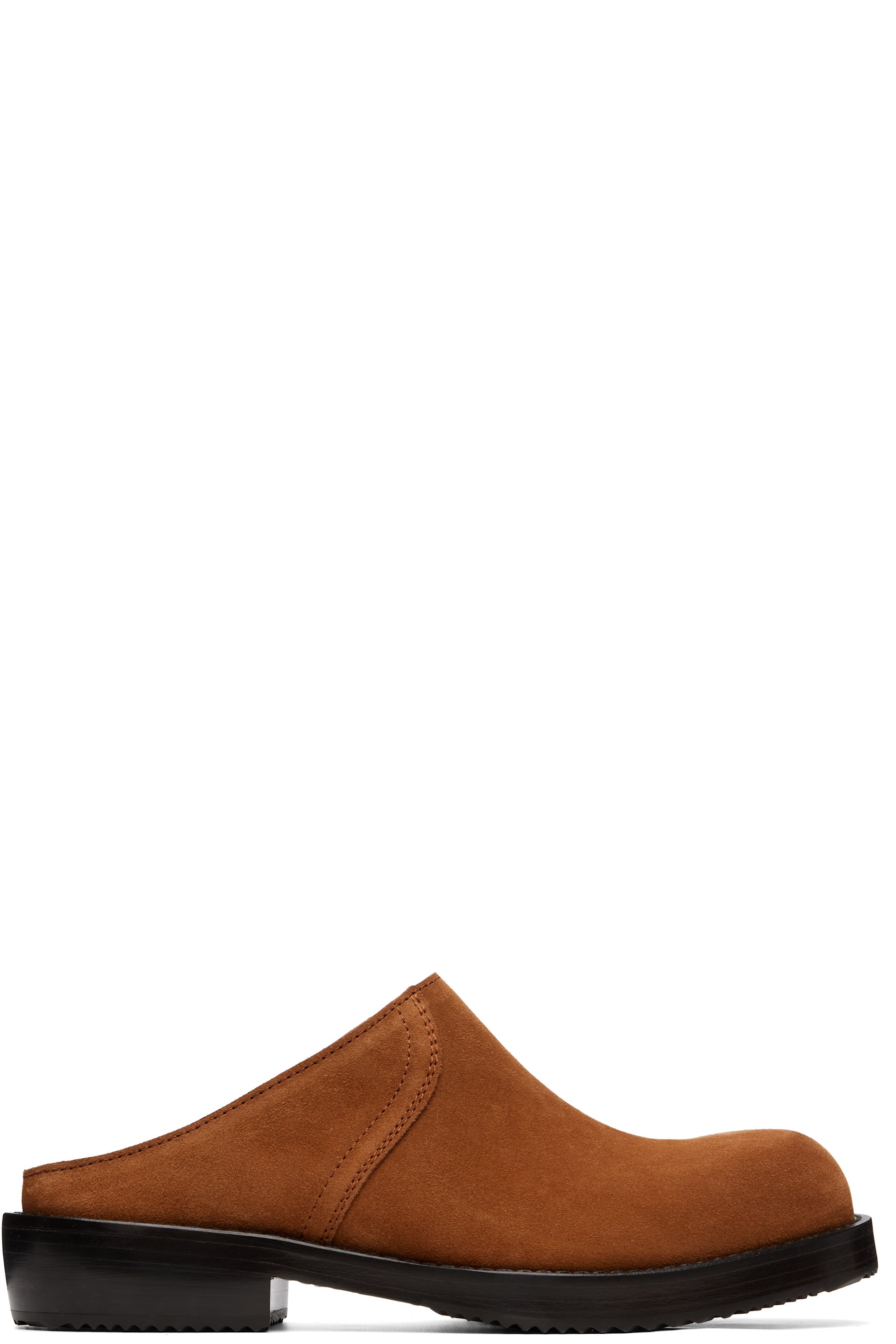 Dries Van Noten - Tan Suede Clog Loafers