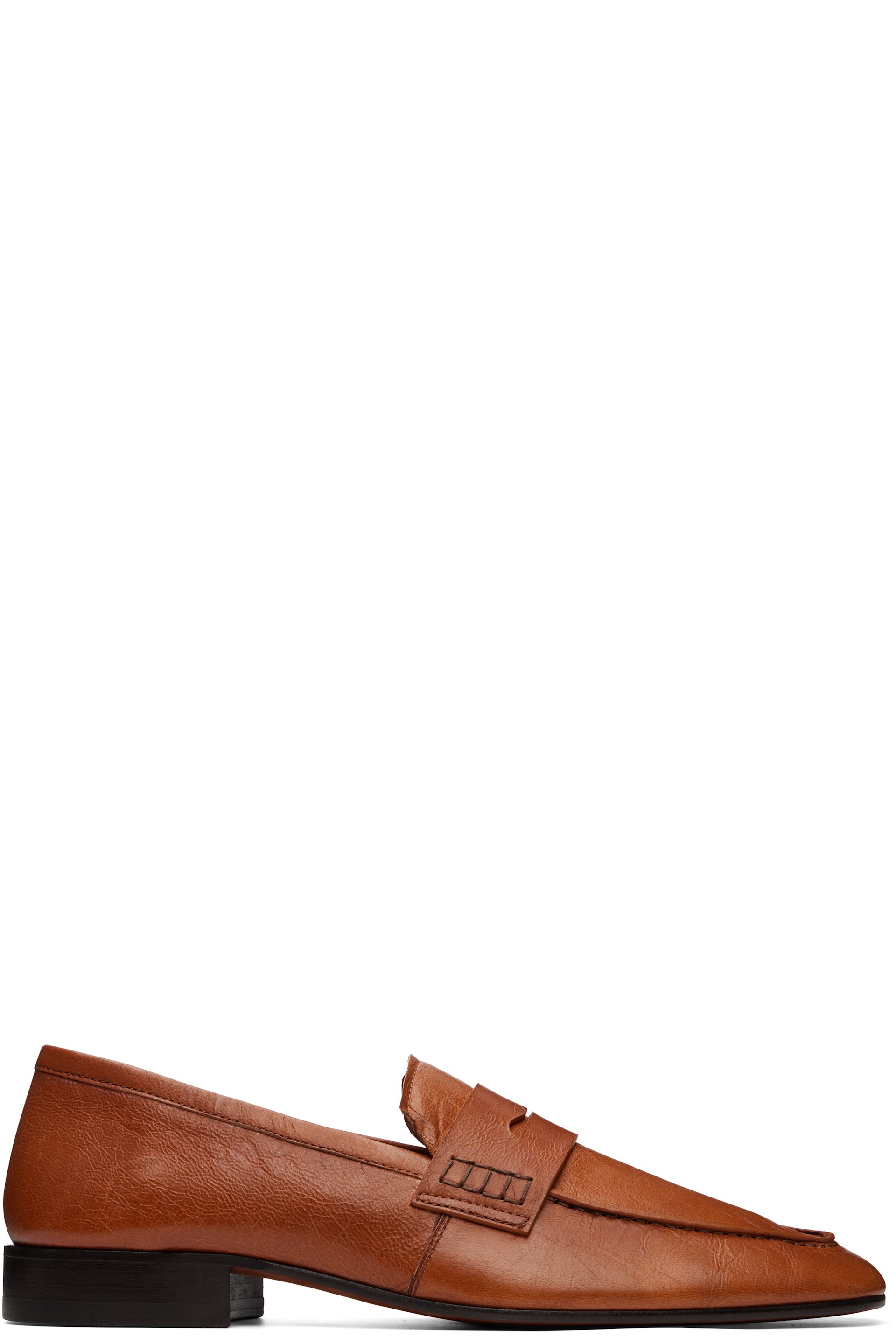 Dries Van Noten - Tan Leather Loafers