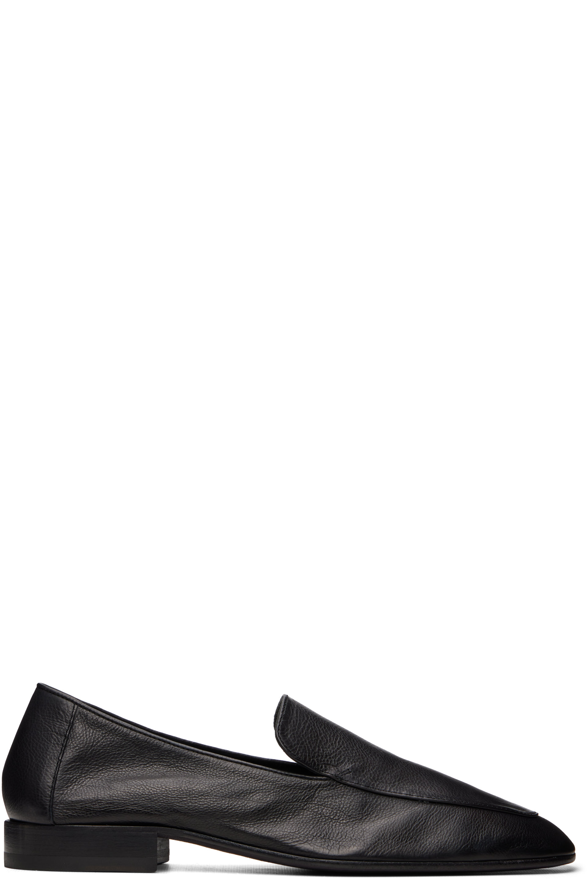 Dries Van Noten - Black Leather Loafers