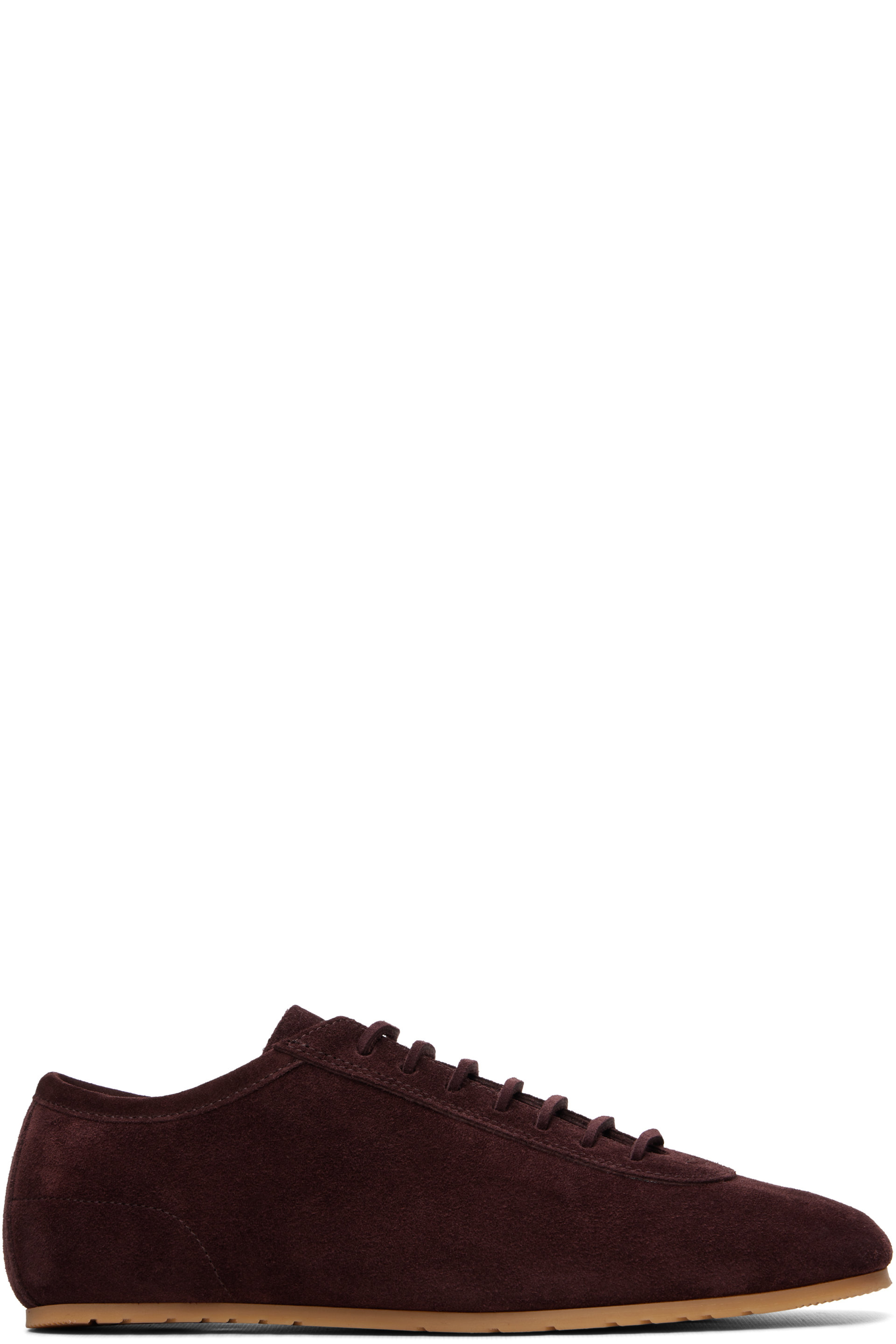Dries Van Noten - Burgundy Suede Sneakers