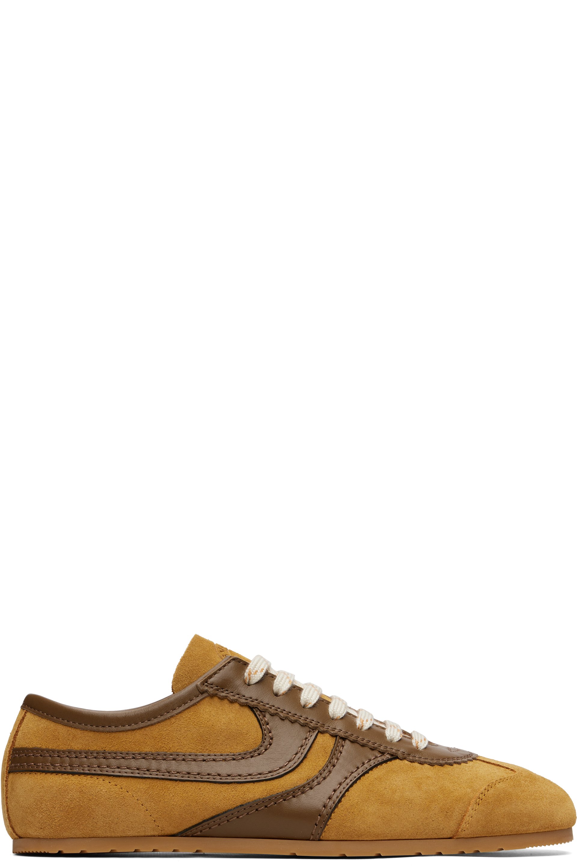 Dries Van Noten - Tan Suede Sneakers