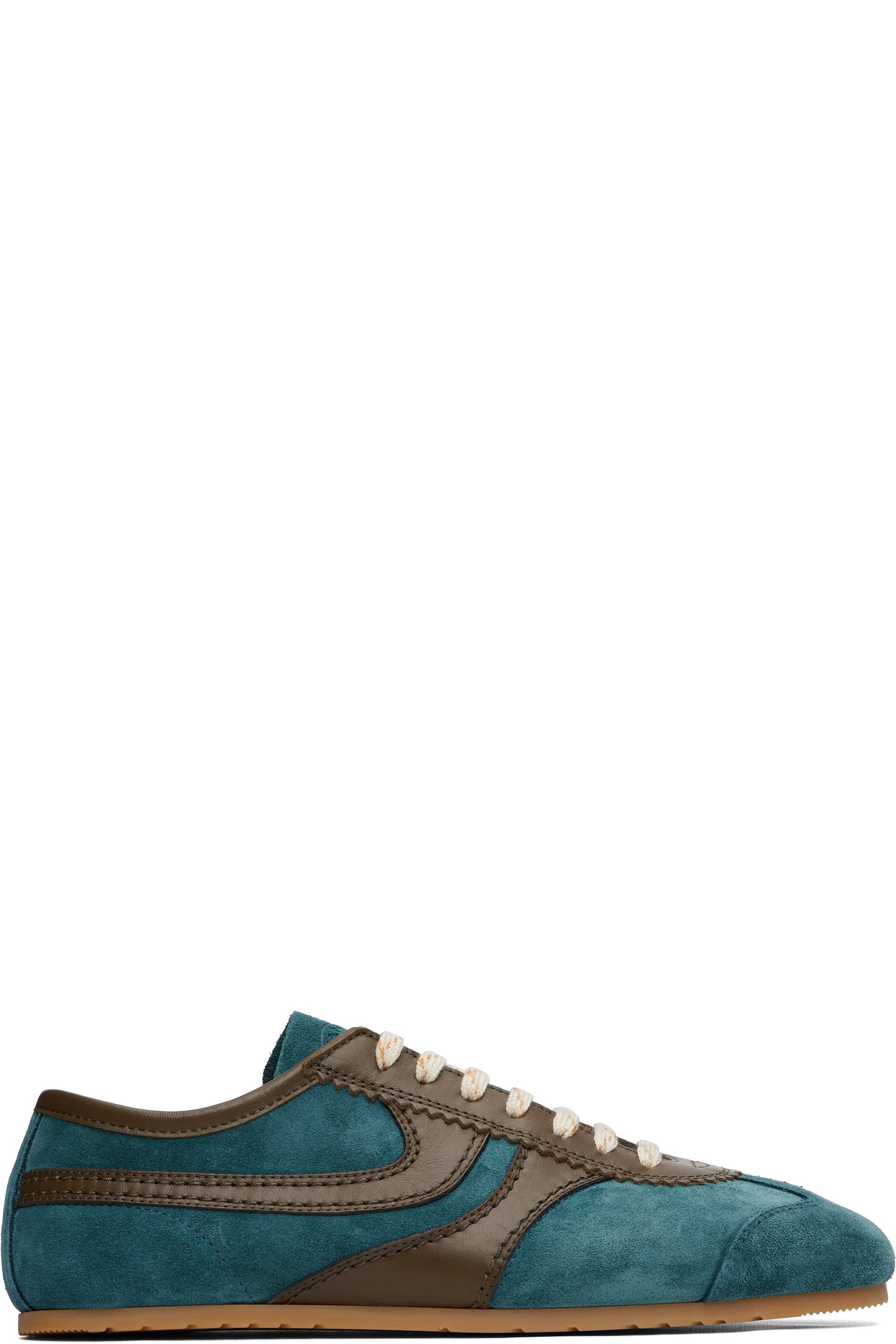 Dries Van Noten - Blue & Brown Suede Sneakers