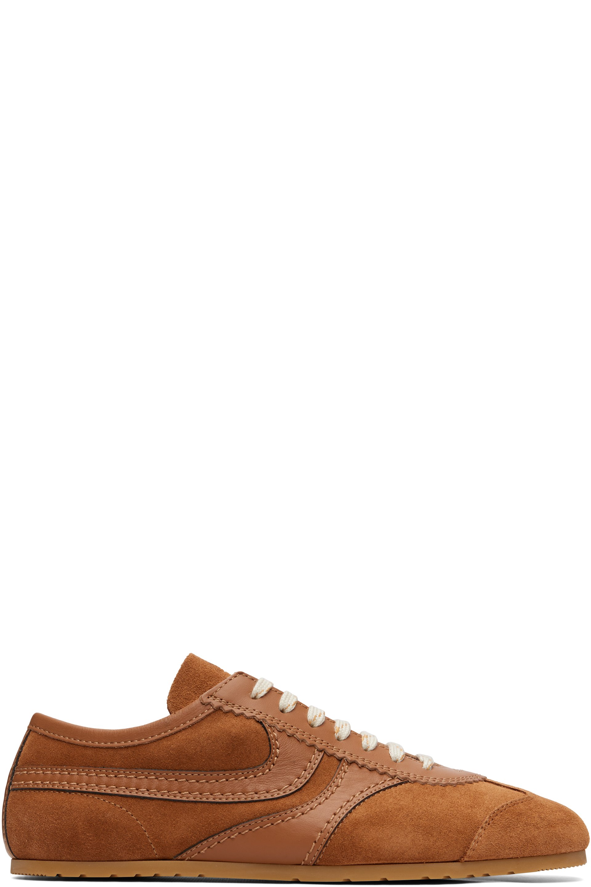 Dries Van Noten - Tan Suede Sneakers