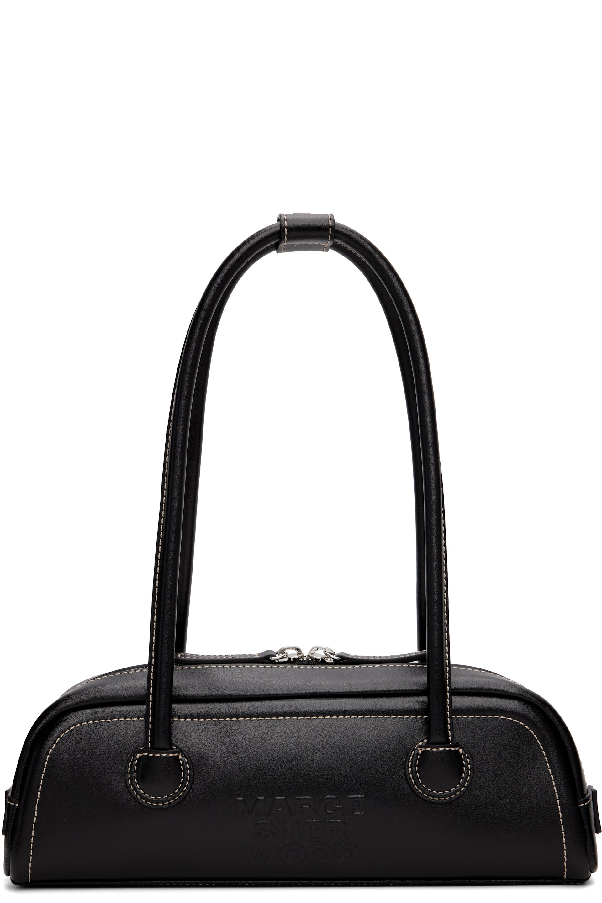 MARGESHERWOOD - Mini sac horizontal souple Boston noir