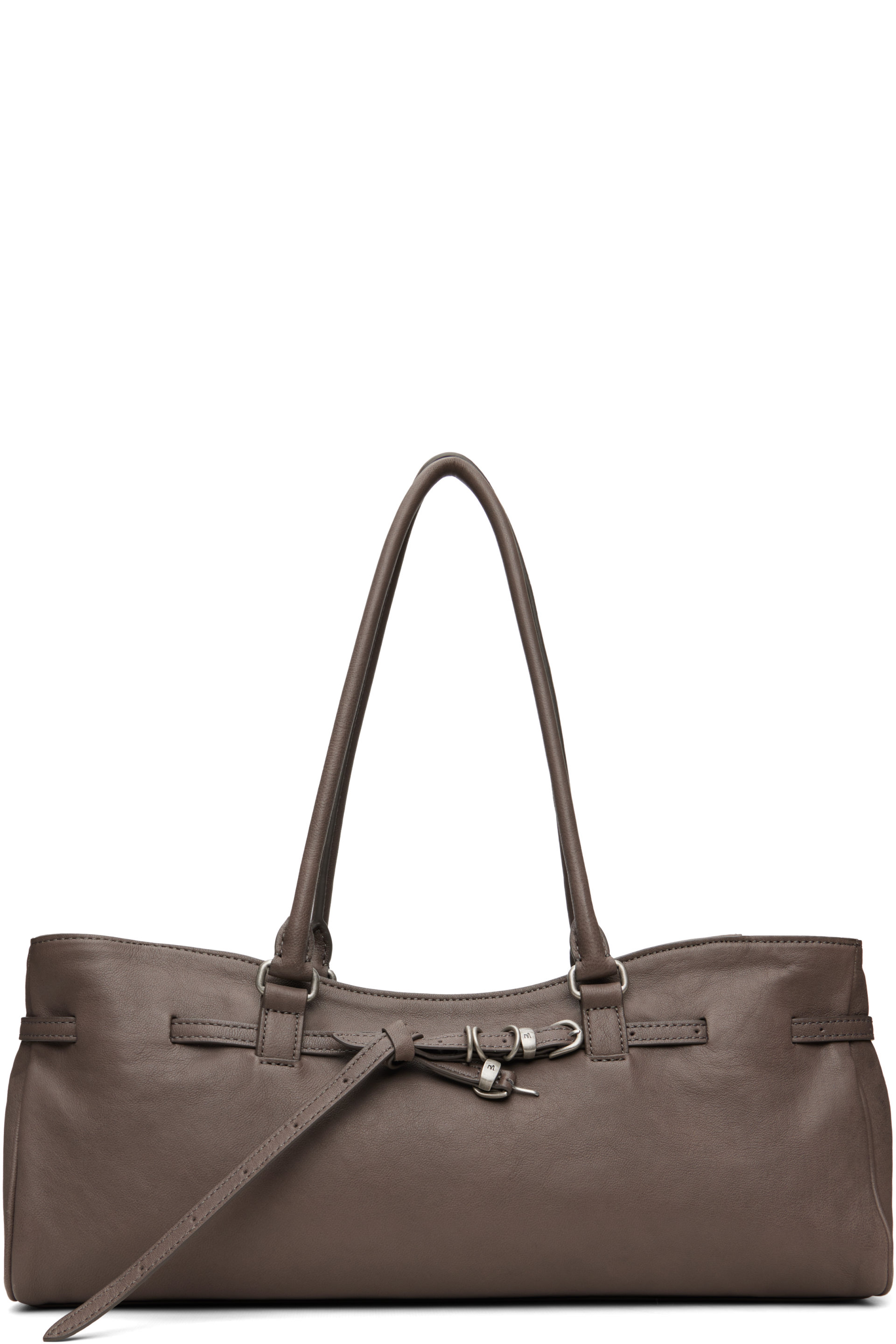 MARGESHERWOOD - Taupe Soft 'Grandma' Shoulder Bag