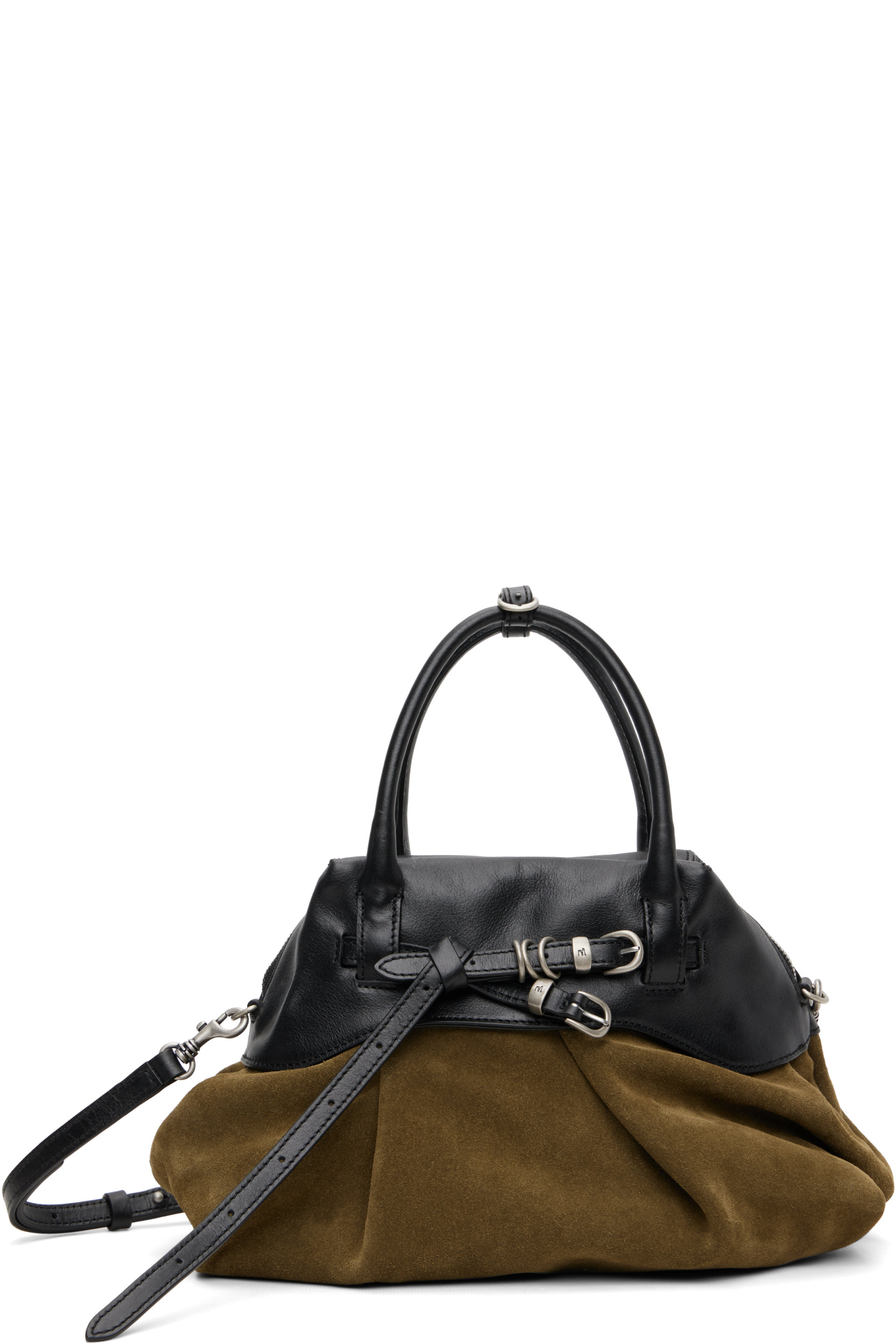 MARGESHERWOOD - Khaki & Black Soft 'Grandma' Layered Mini Bag