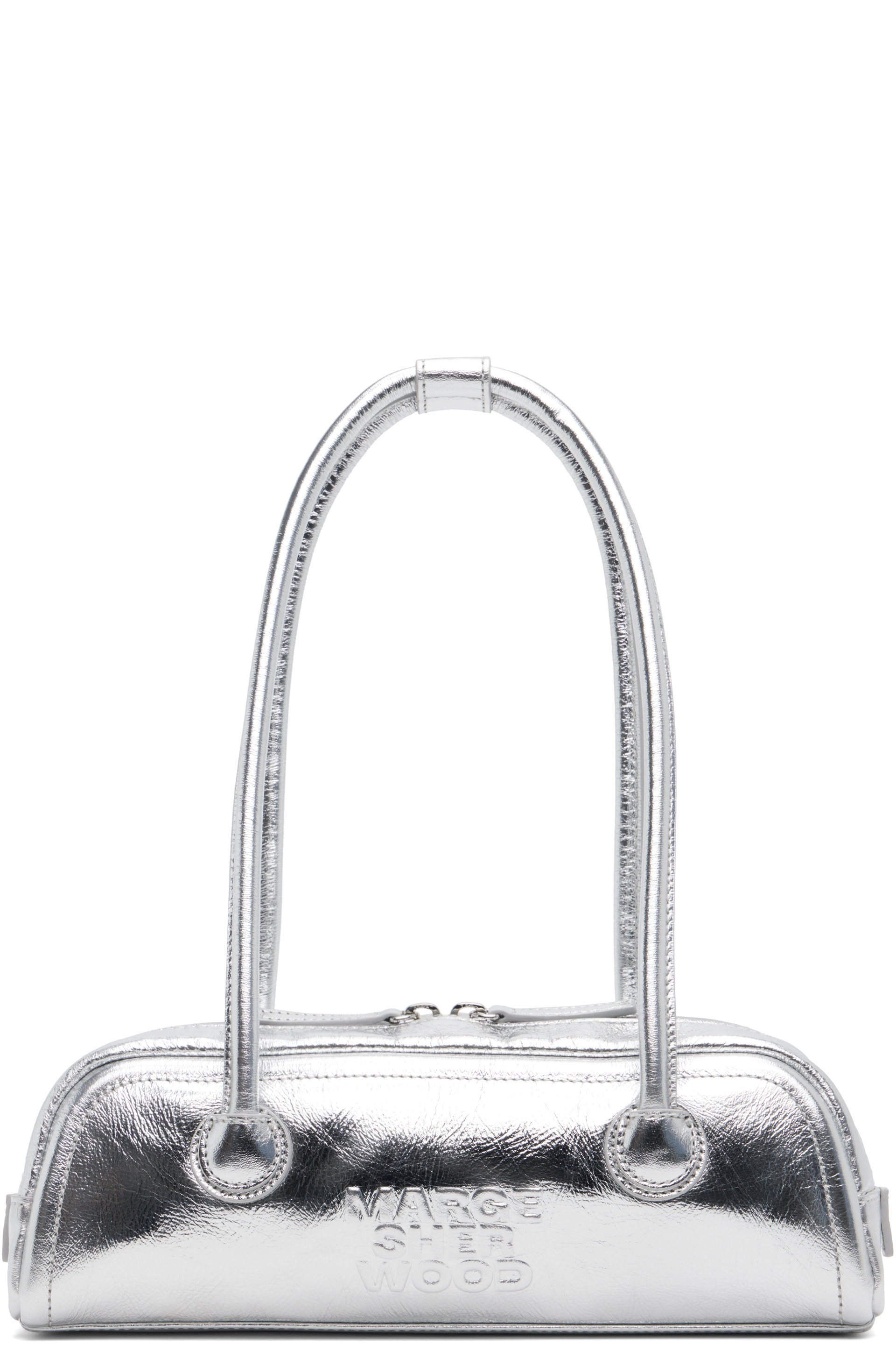 MARGESHERWOOD - Silver Soft Boston EW Mini Bag