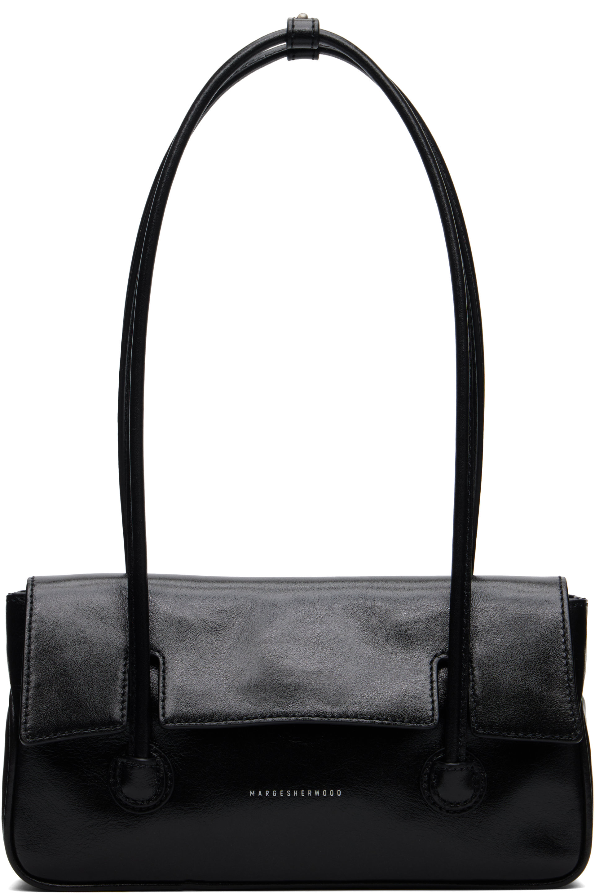 MARGESHERWOOD - Black Flap Small Bag