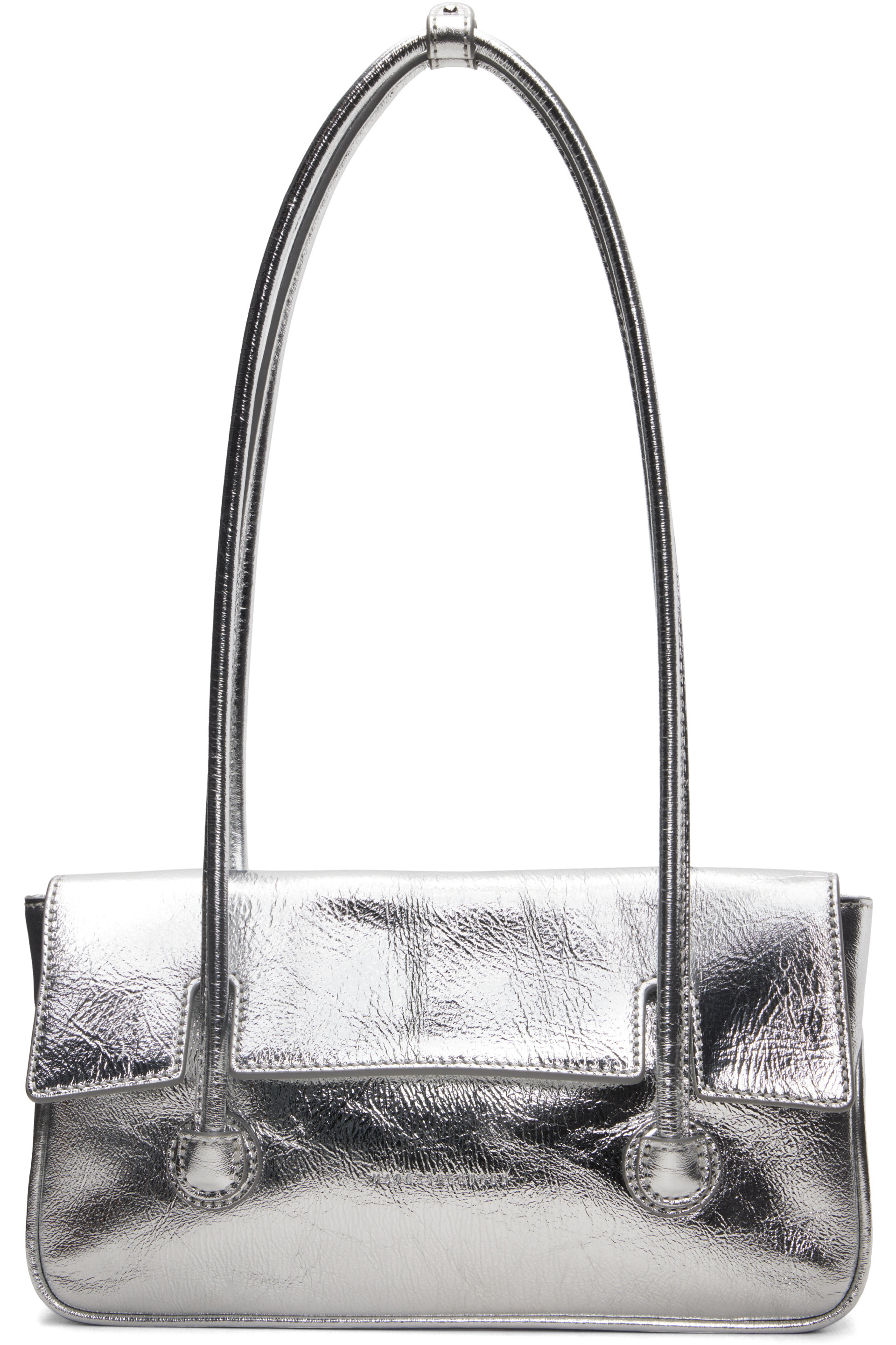 MARGESHERWOOD - Silver Flap Small Bag