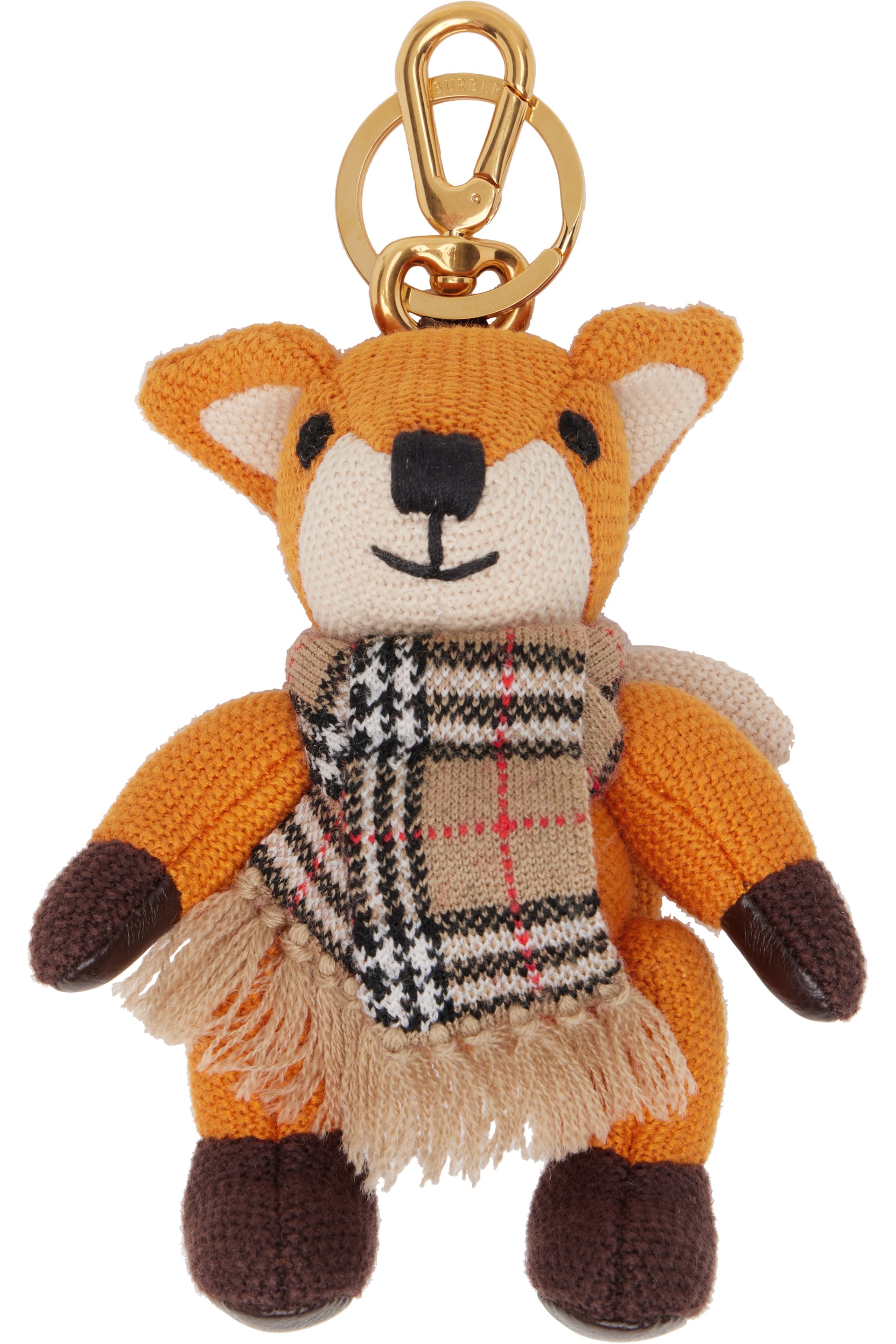 Burberry - Orange Fox Charm Keychain