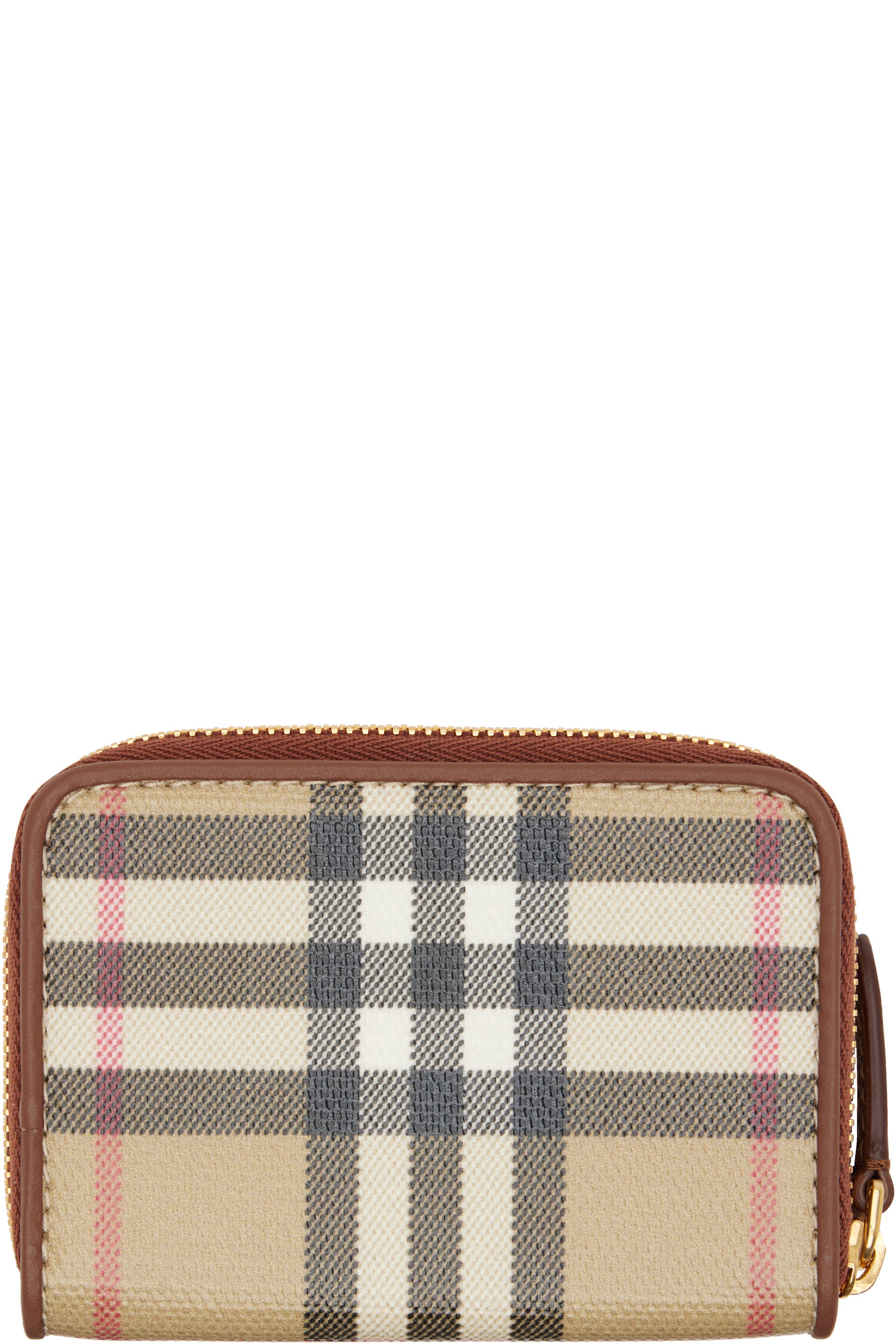 Burberry - Beige Check Coin Pouch
