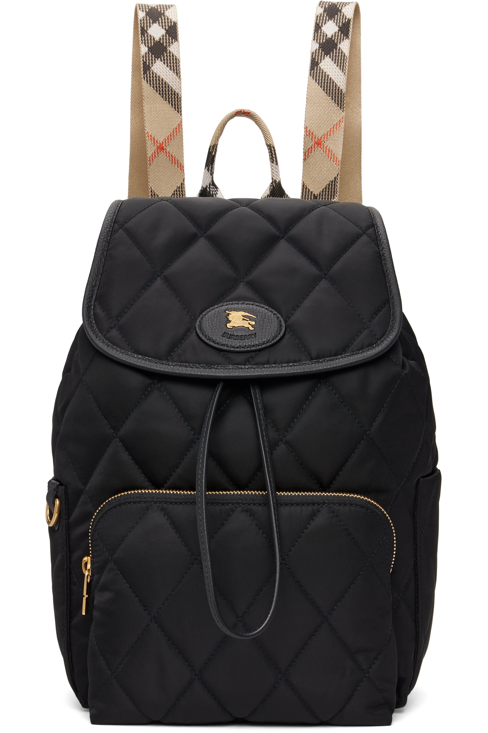 Burberry - Black Horseshoe Backpack