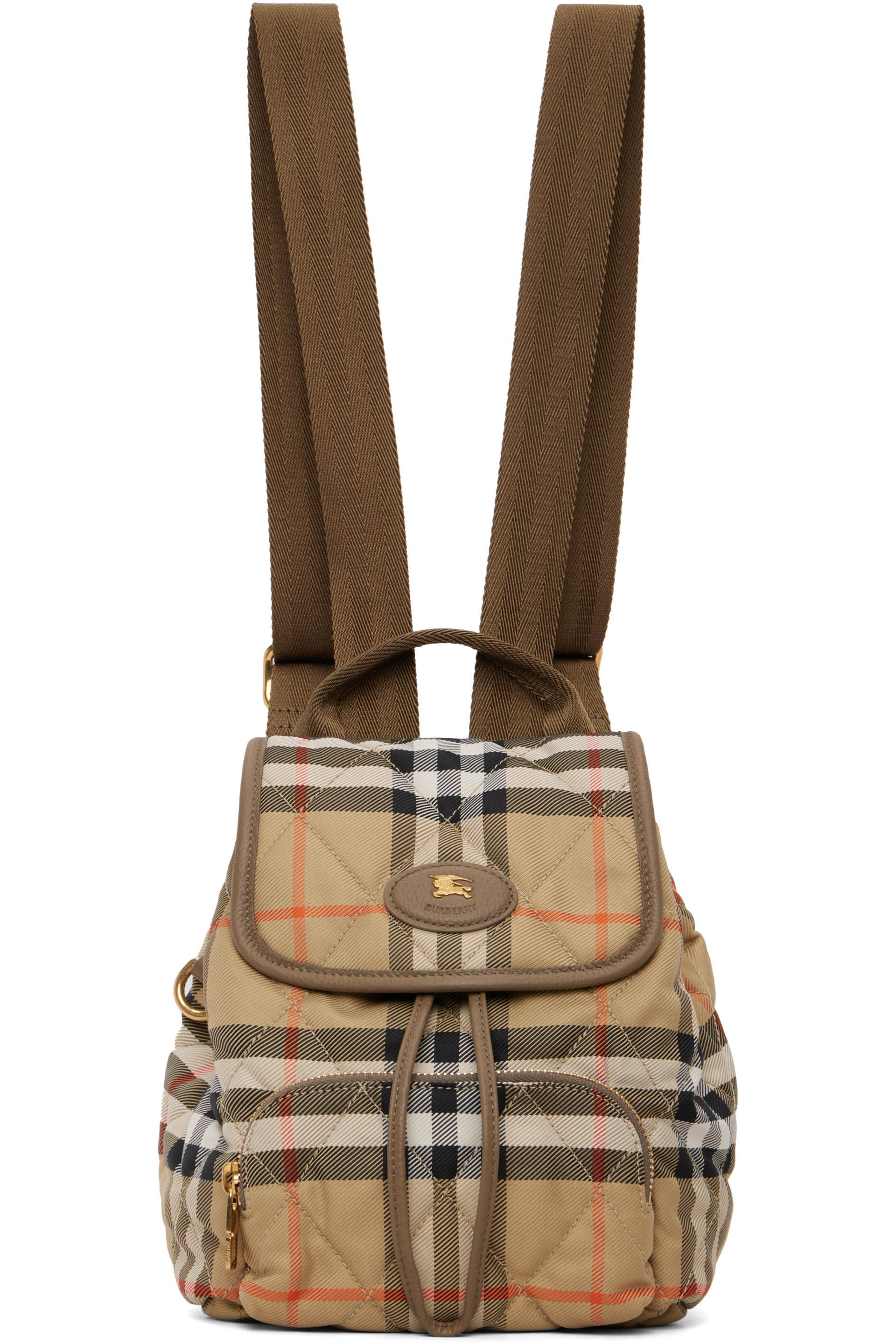 Burberry - Beige Mini Horseshoe Backpack​