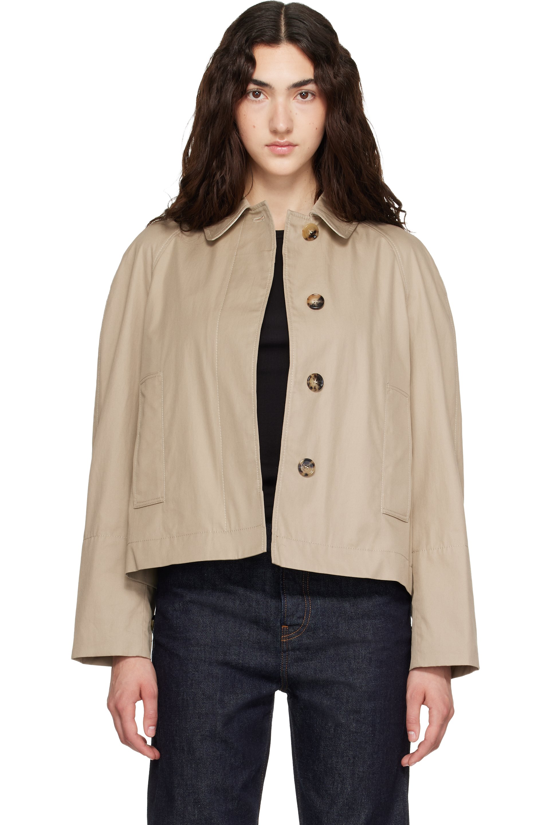 Burberry - 驼色 Tropical Gabardine 夹克