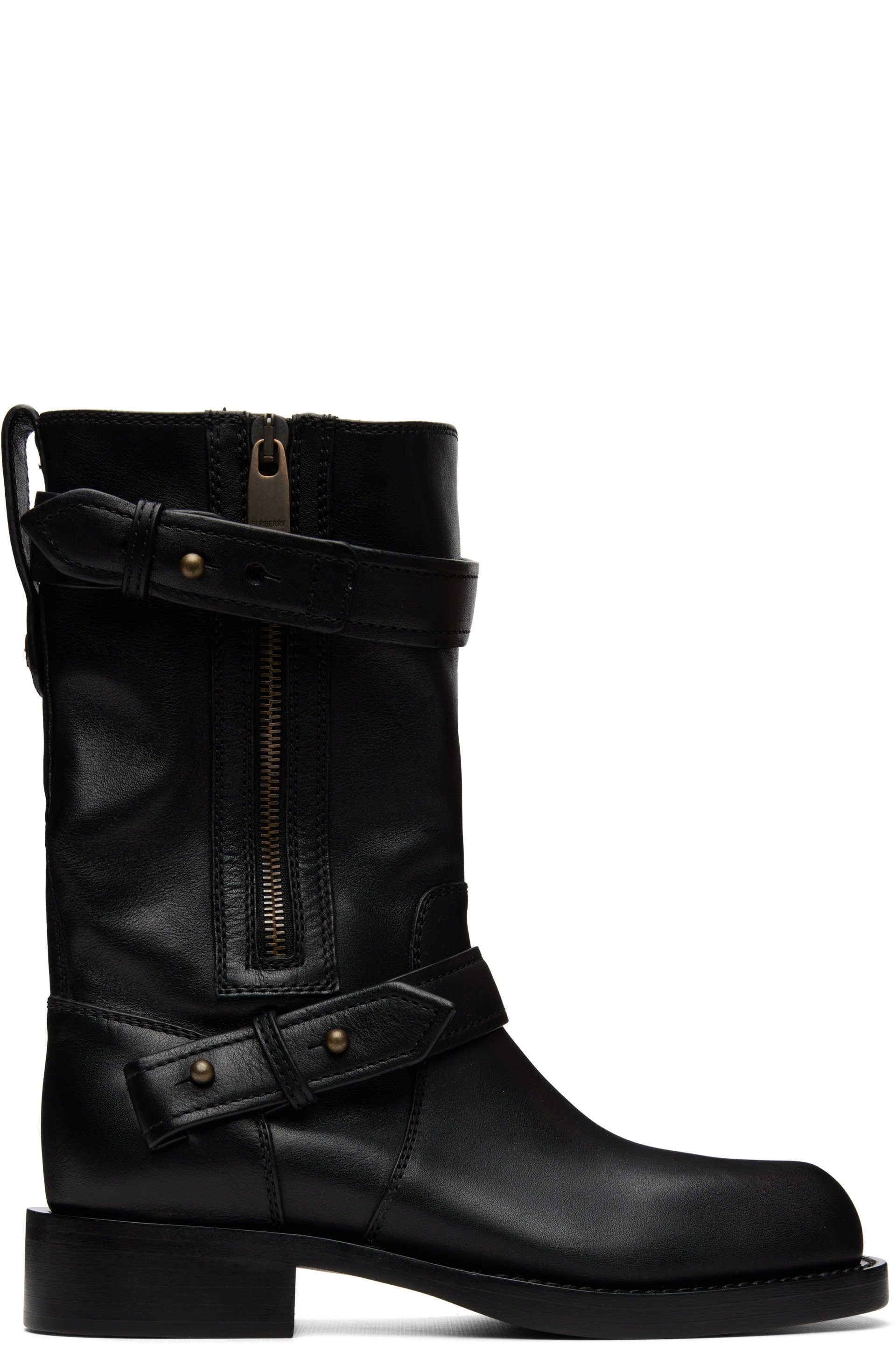Burberry - Black Kent Biker Boots