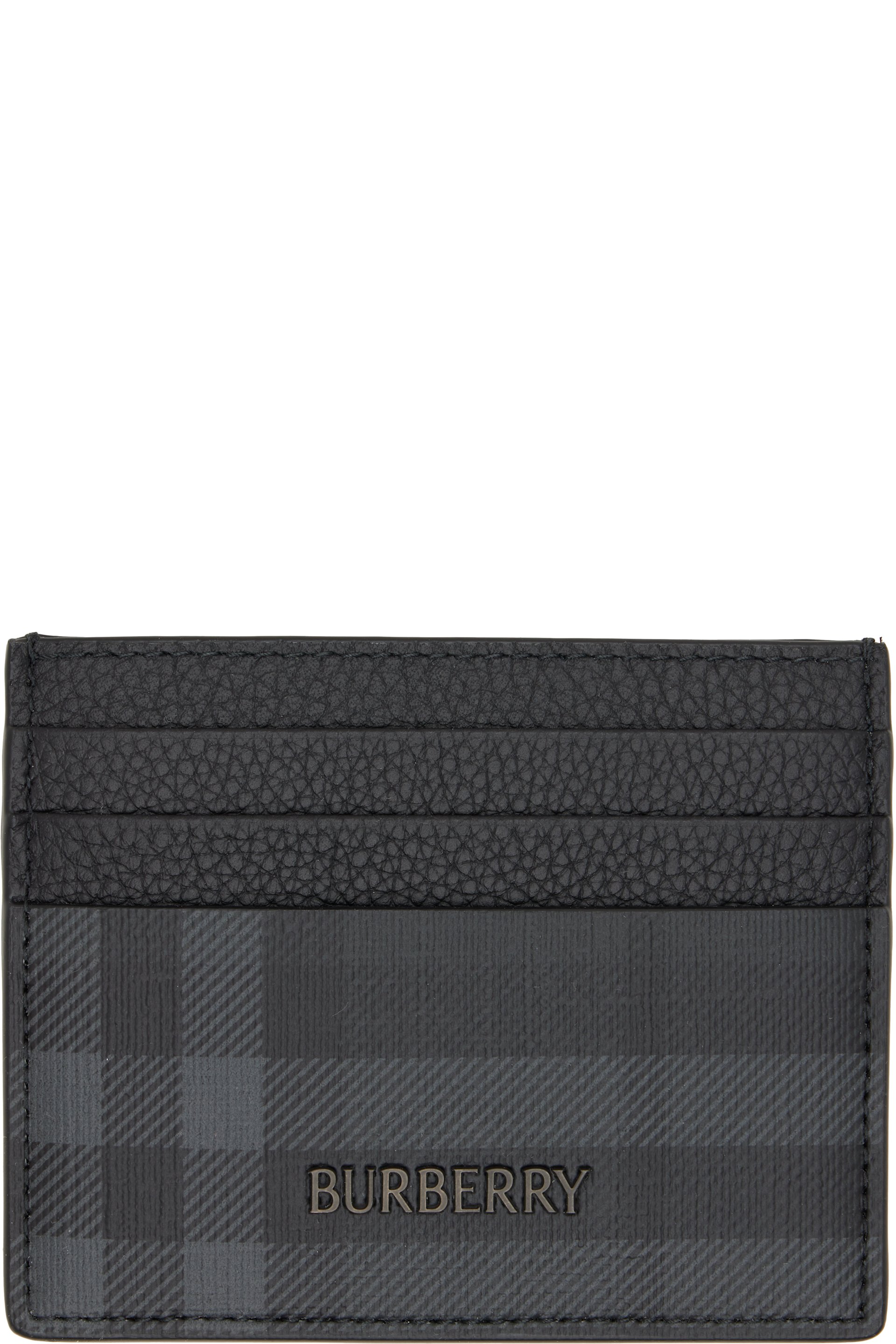 Burberry - Gray City Check Card Holder