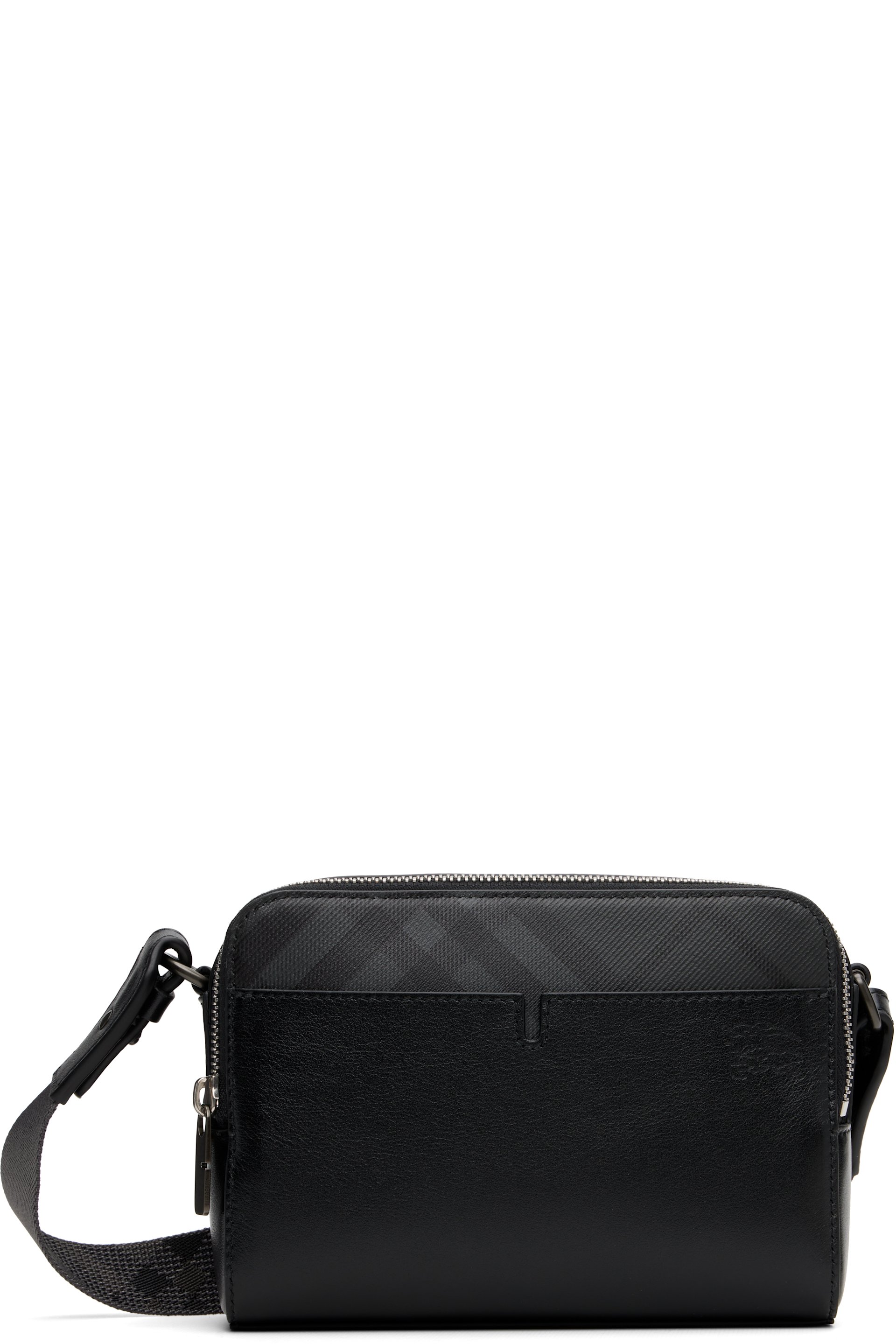 Burberry - Black Pop Check Crossbody Bag