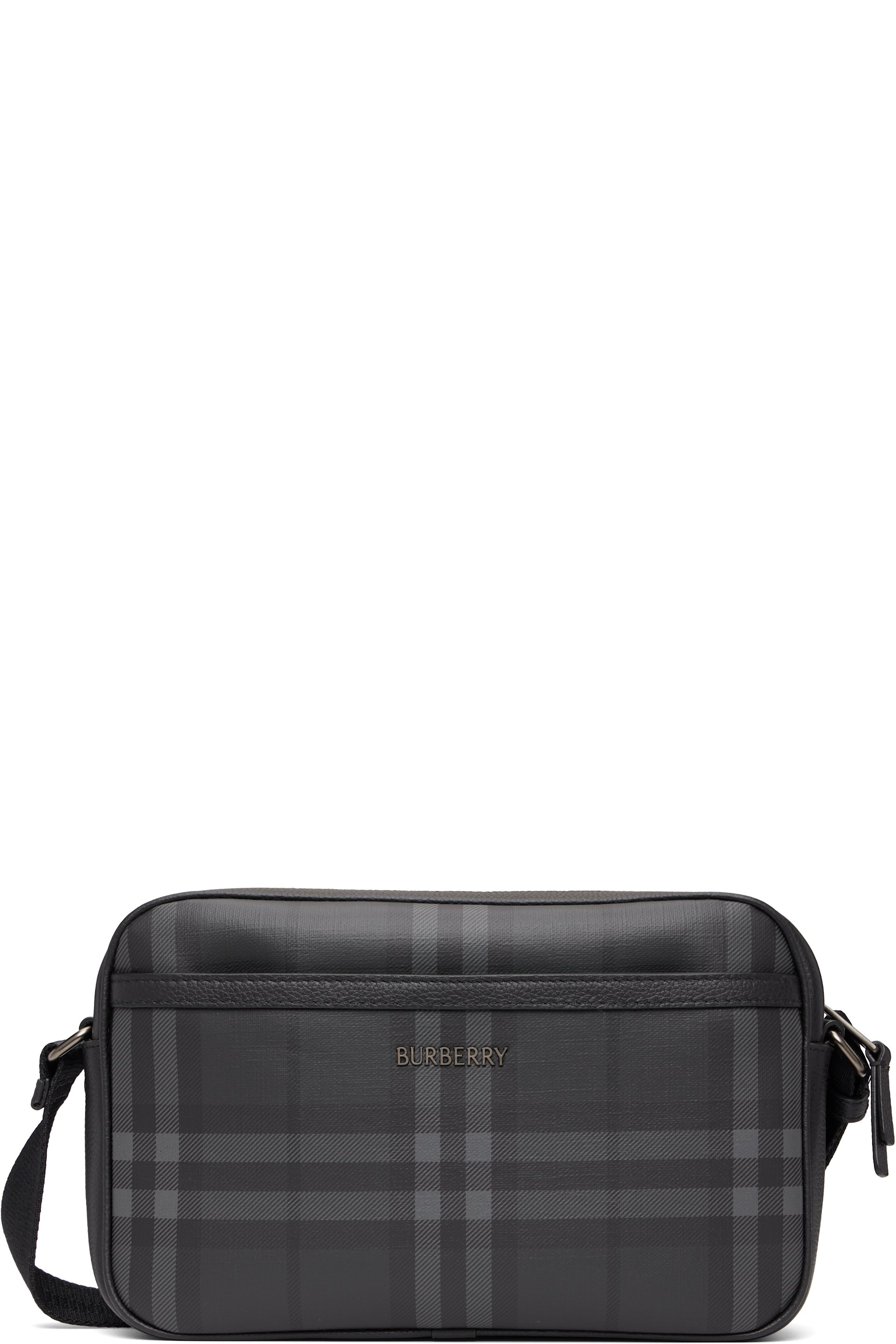 Burberry - Black City Check Crossbody Bag