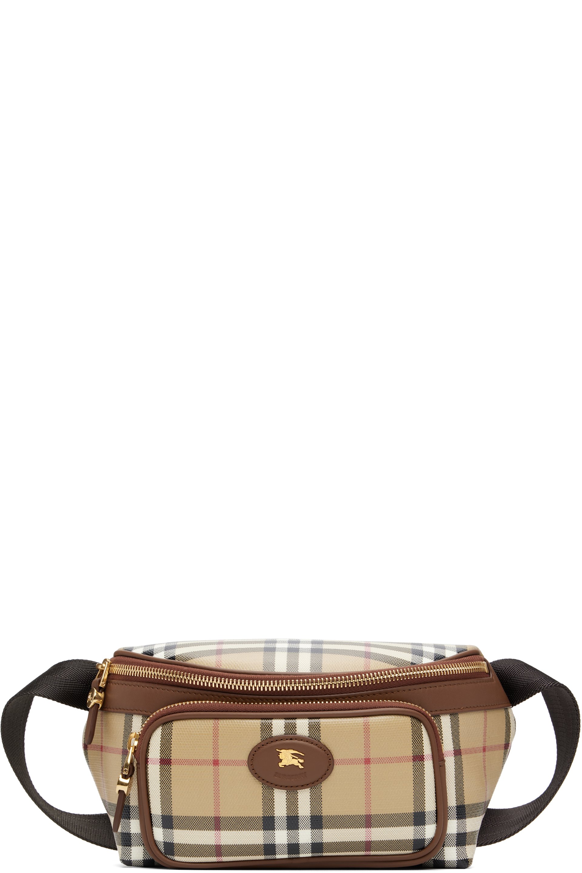 Burberry - Beige Check Belt Bag