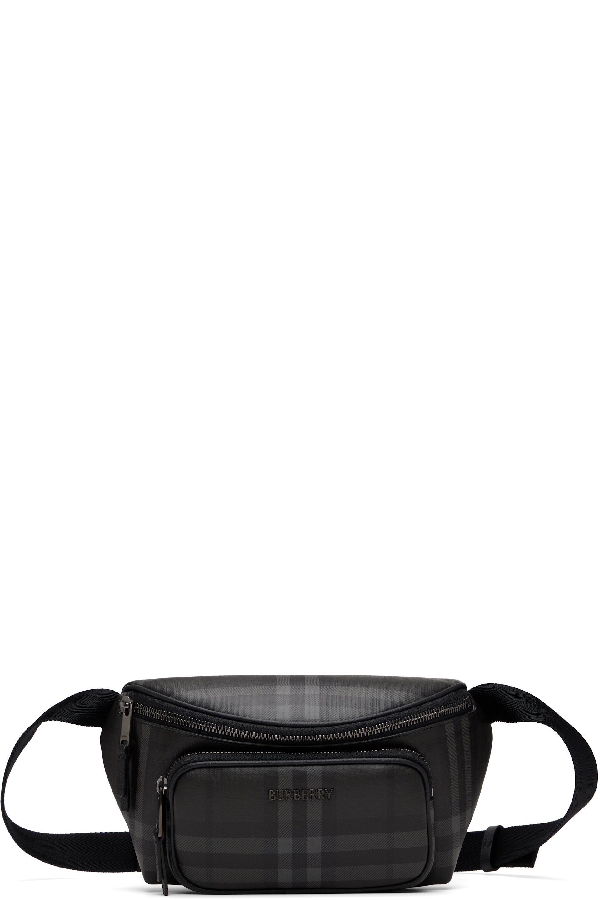 Burberry - Gray City Check Belt Bag