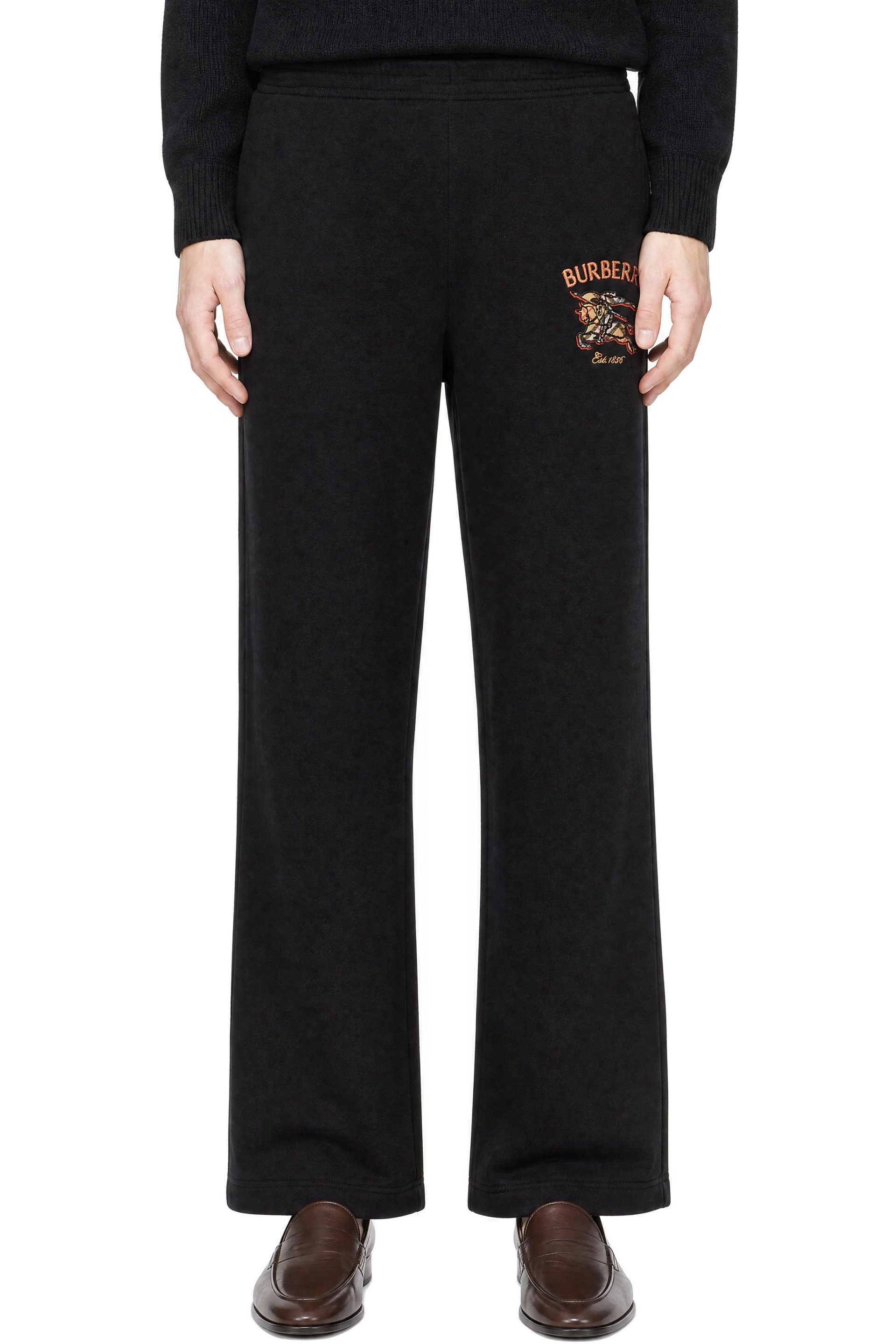 Burberry - Black Knight Check Cotton Sweatpants