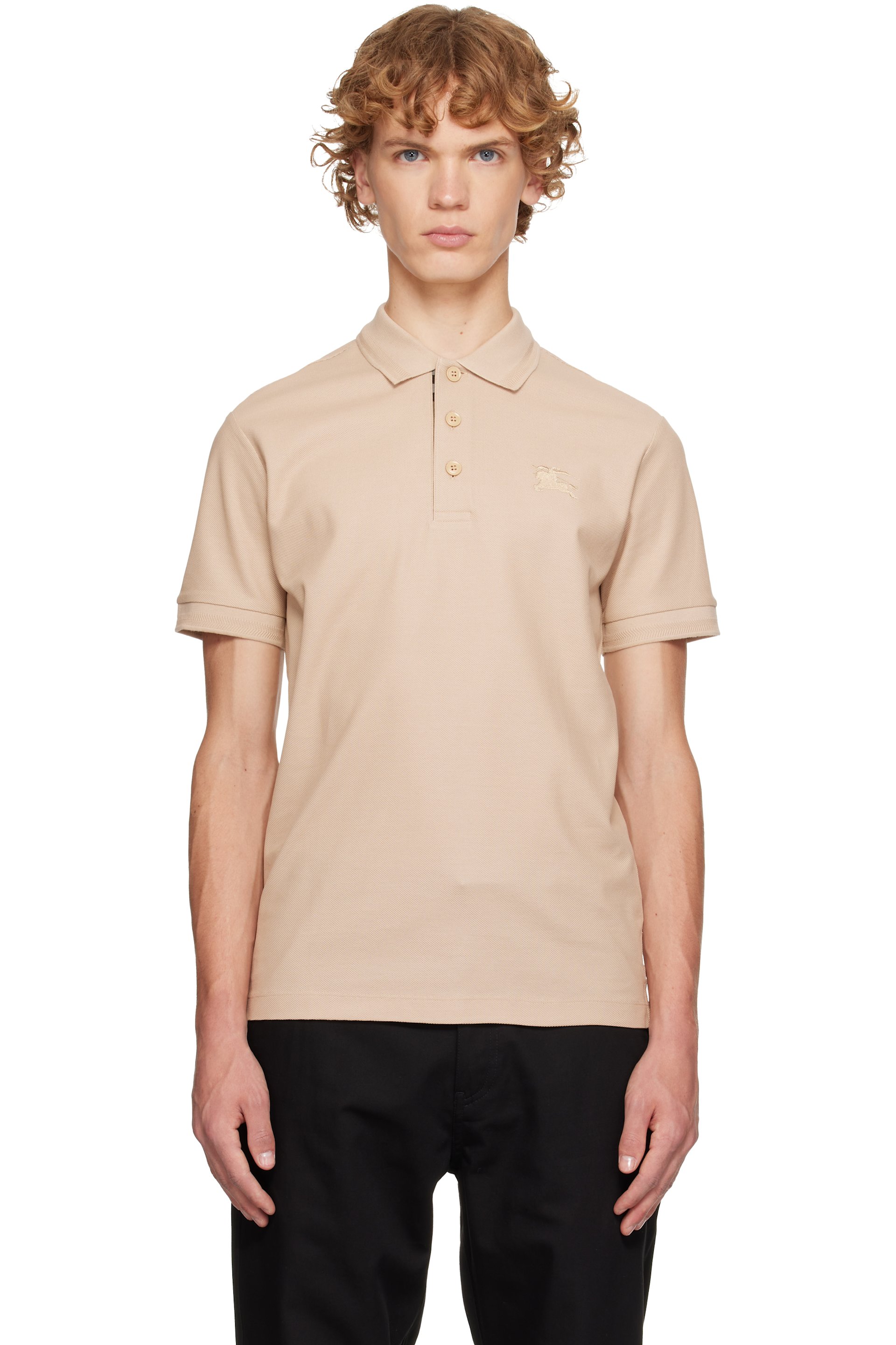Burberry - Polo beige en coton