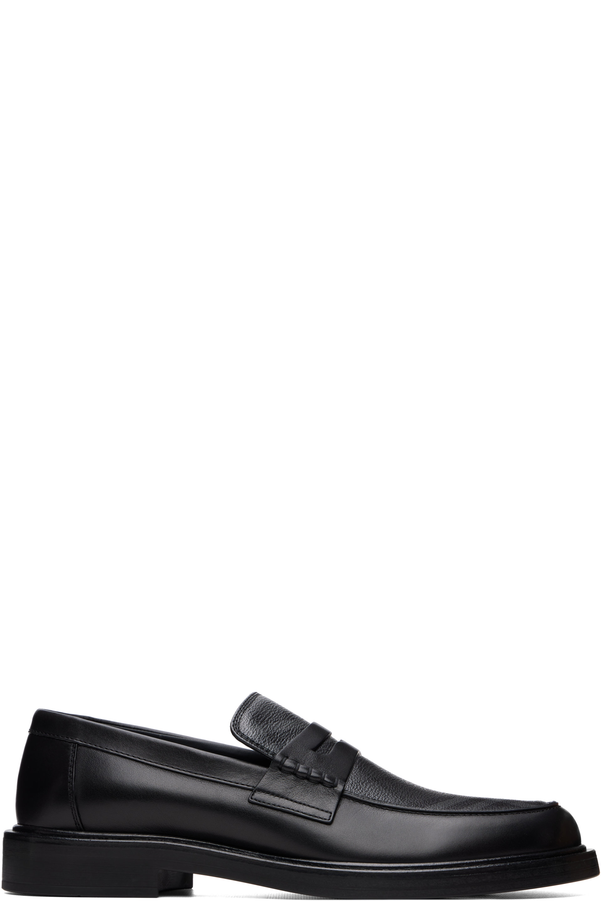 Burberry - Black Check Pembroke Loafers