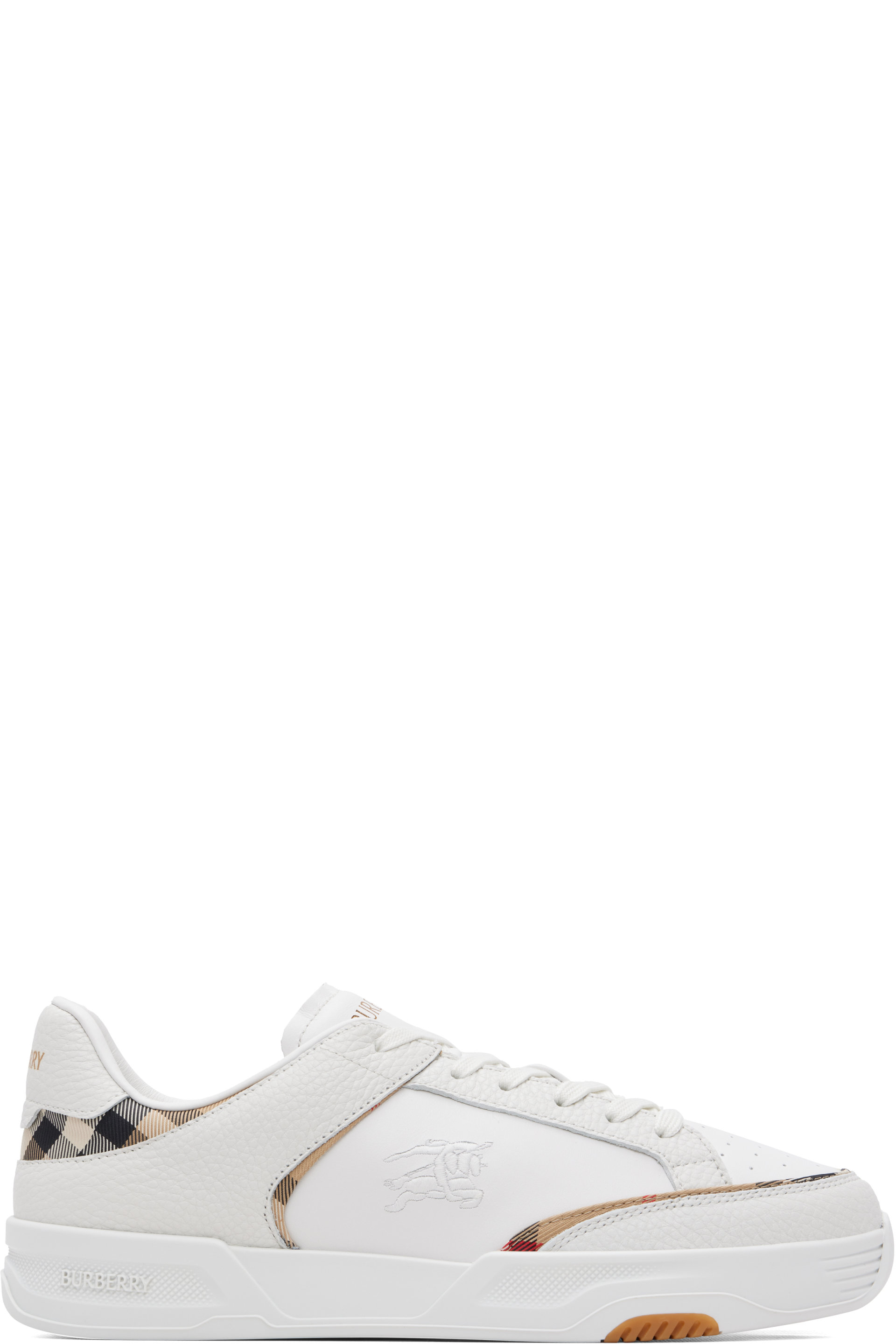 Burberry - White Harrow Leather Sneakers