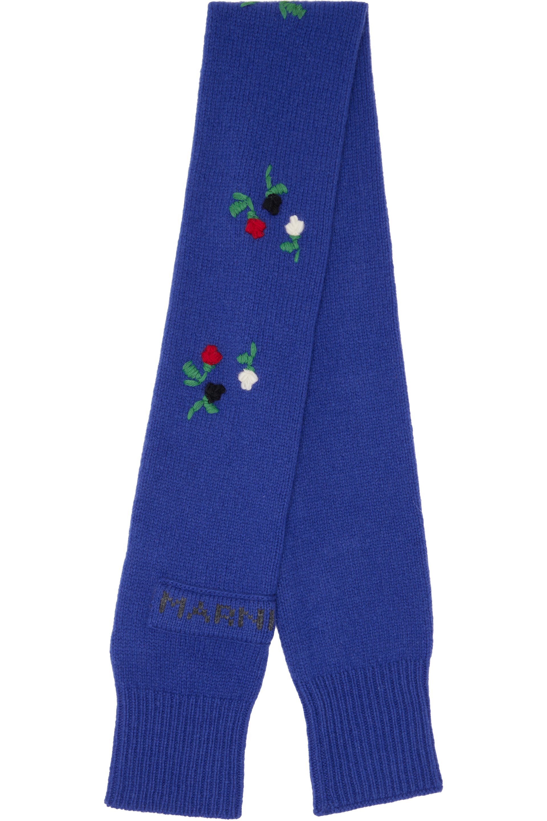 Marni - Navy Flowers Scarf