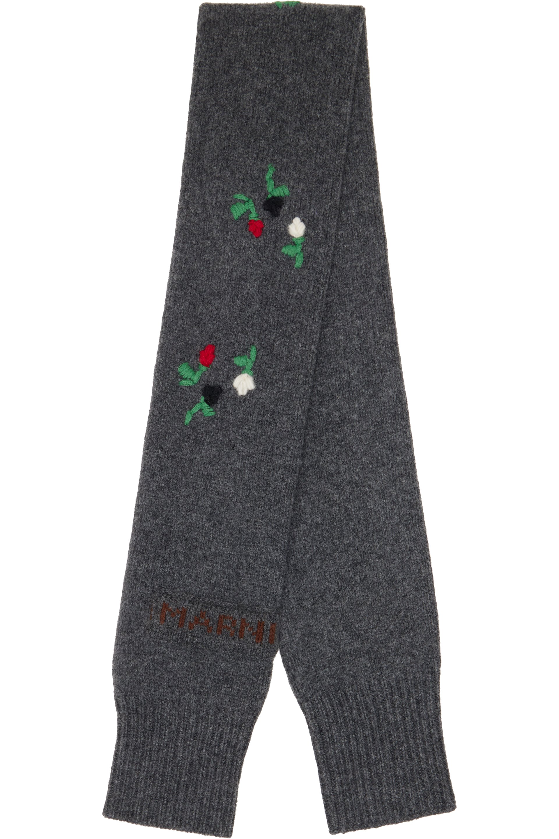 Marni - Gray Flowers Scarf