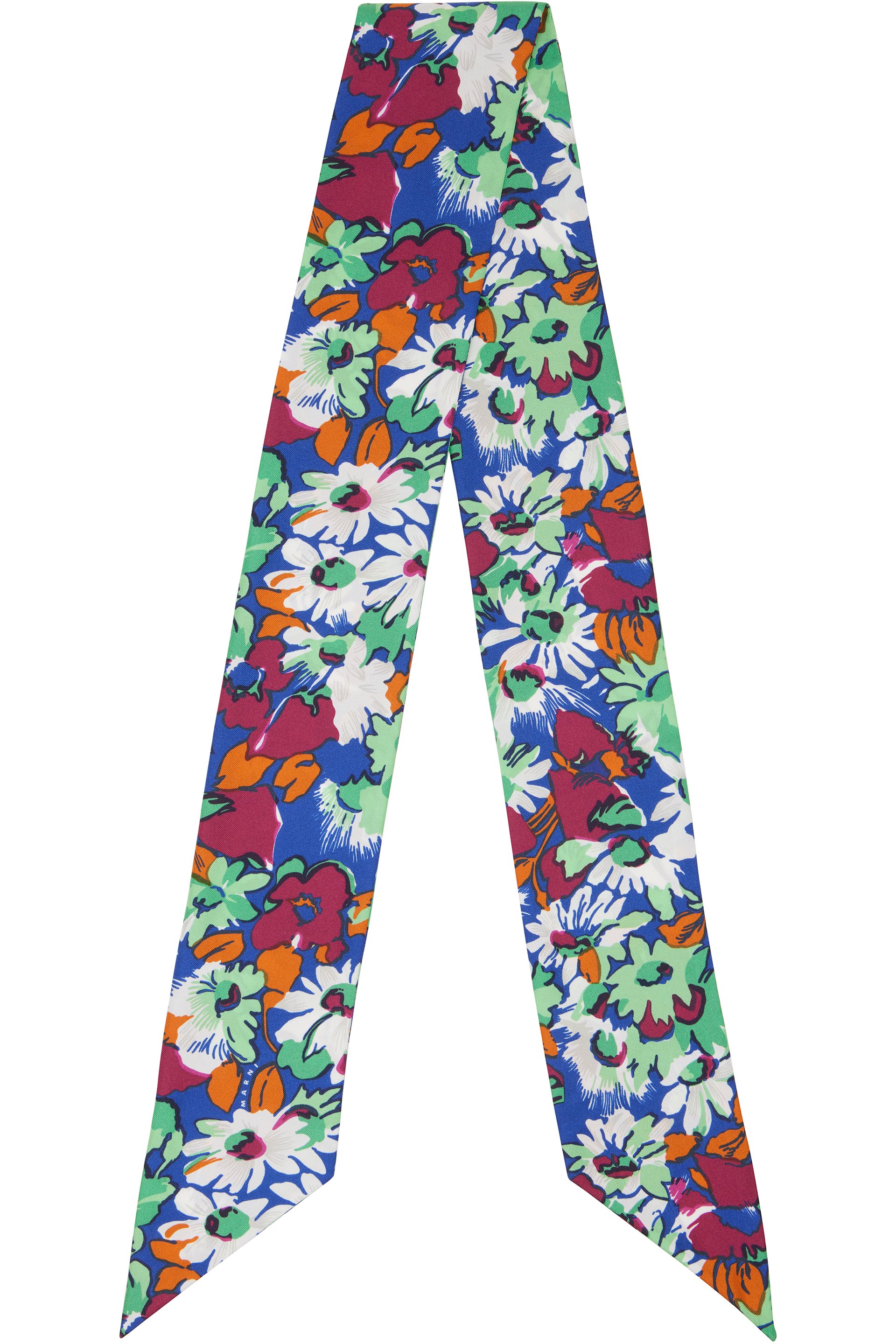 Marni - Multicolor Pop Flower Silk Scarf