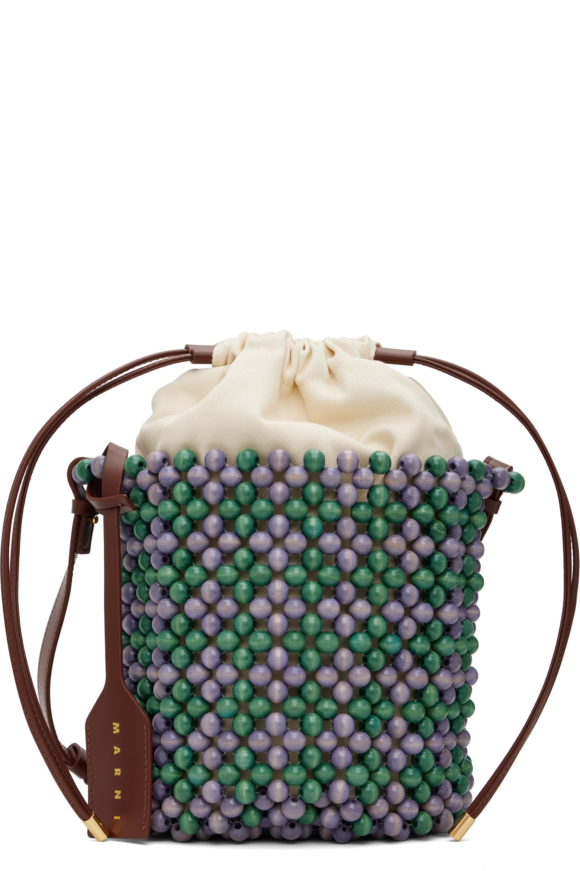 Marni - Purple & Green Beads Bag