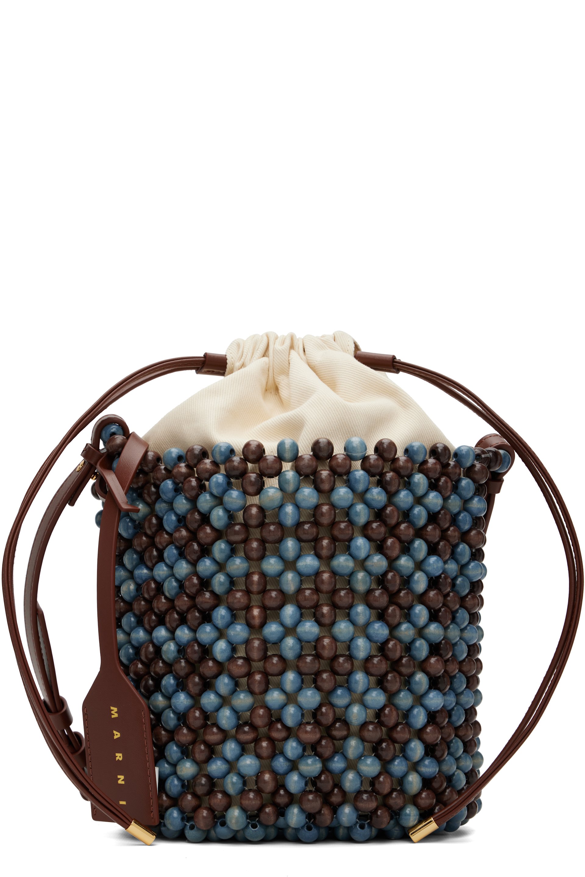 Marni - Blue & Brown Beads Bag