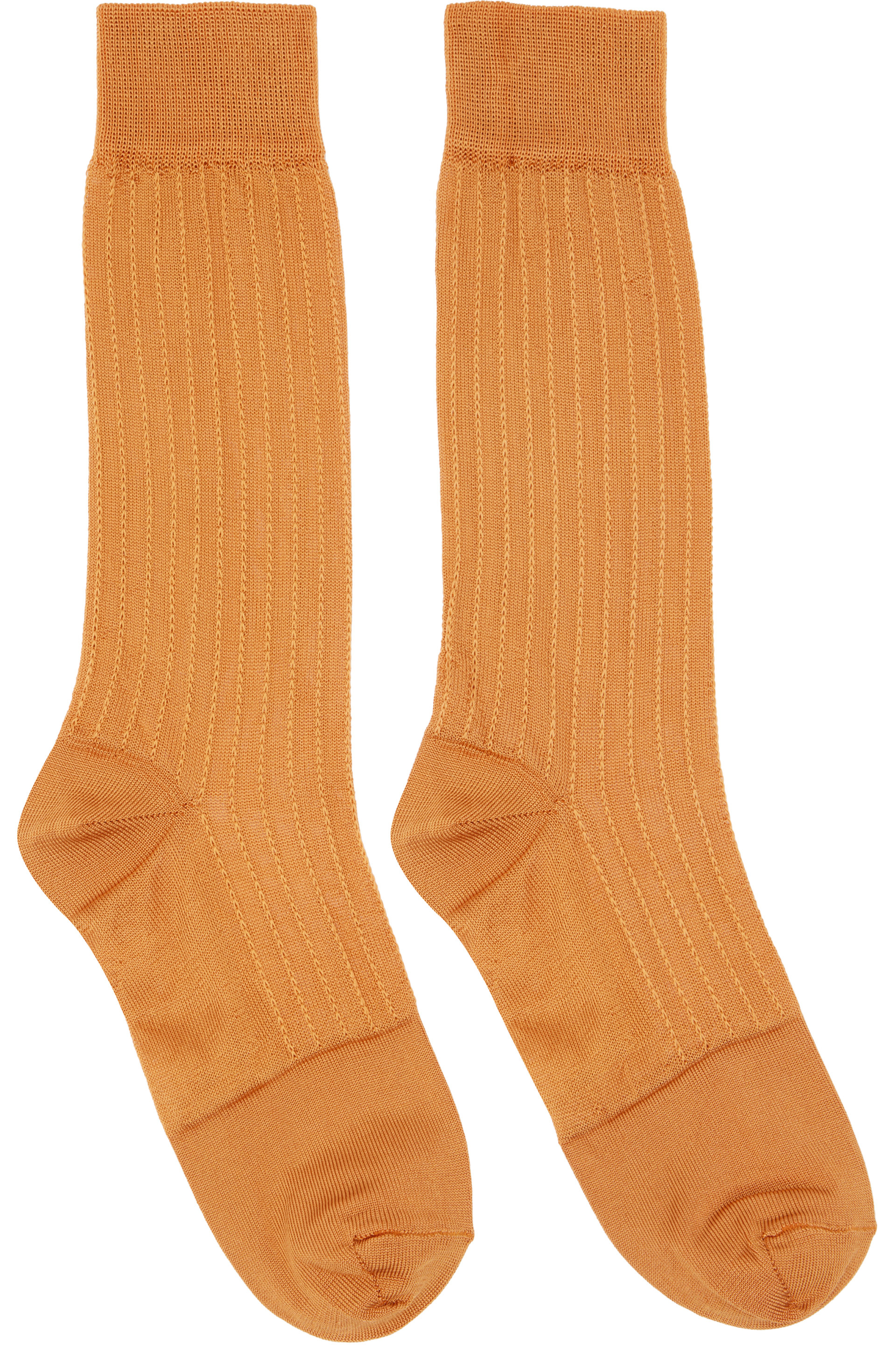 Marni - Orange Silk Socks