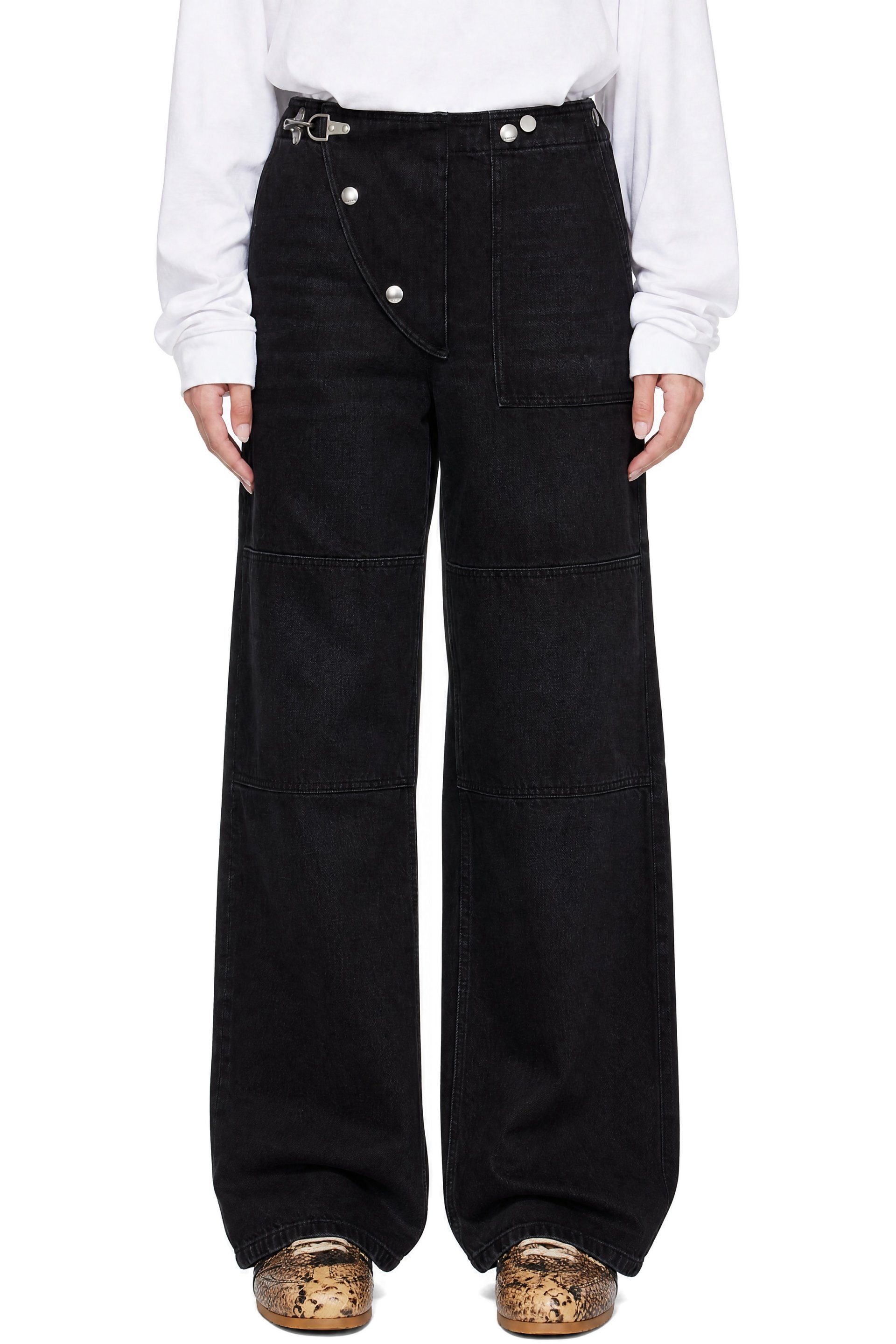 Marni - Black Fireman Clasp Denim Trousers