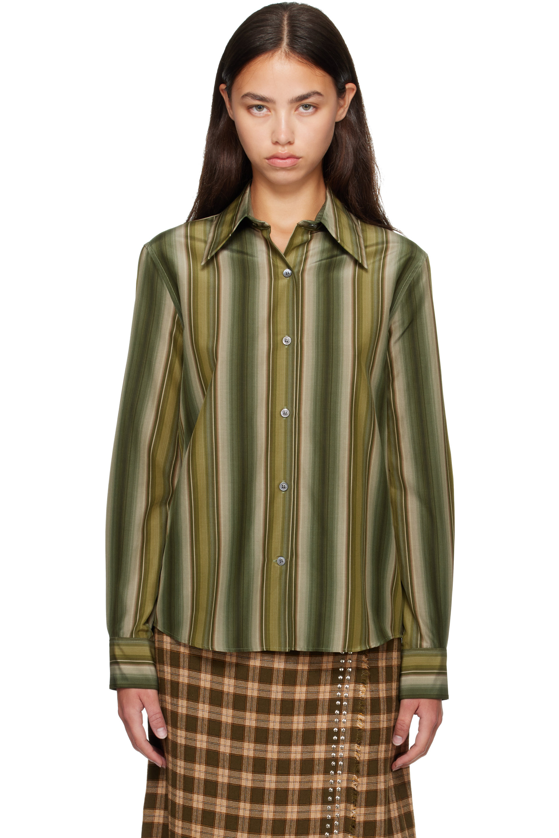 Marni - Green Cotton Silk Shirt