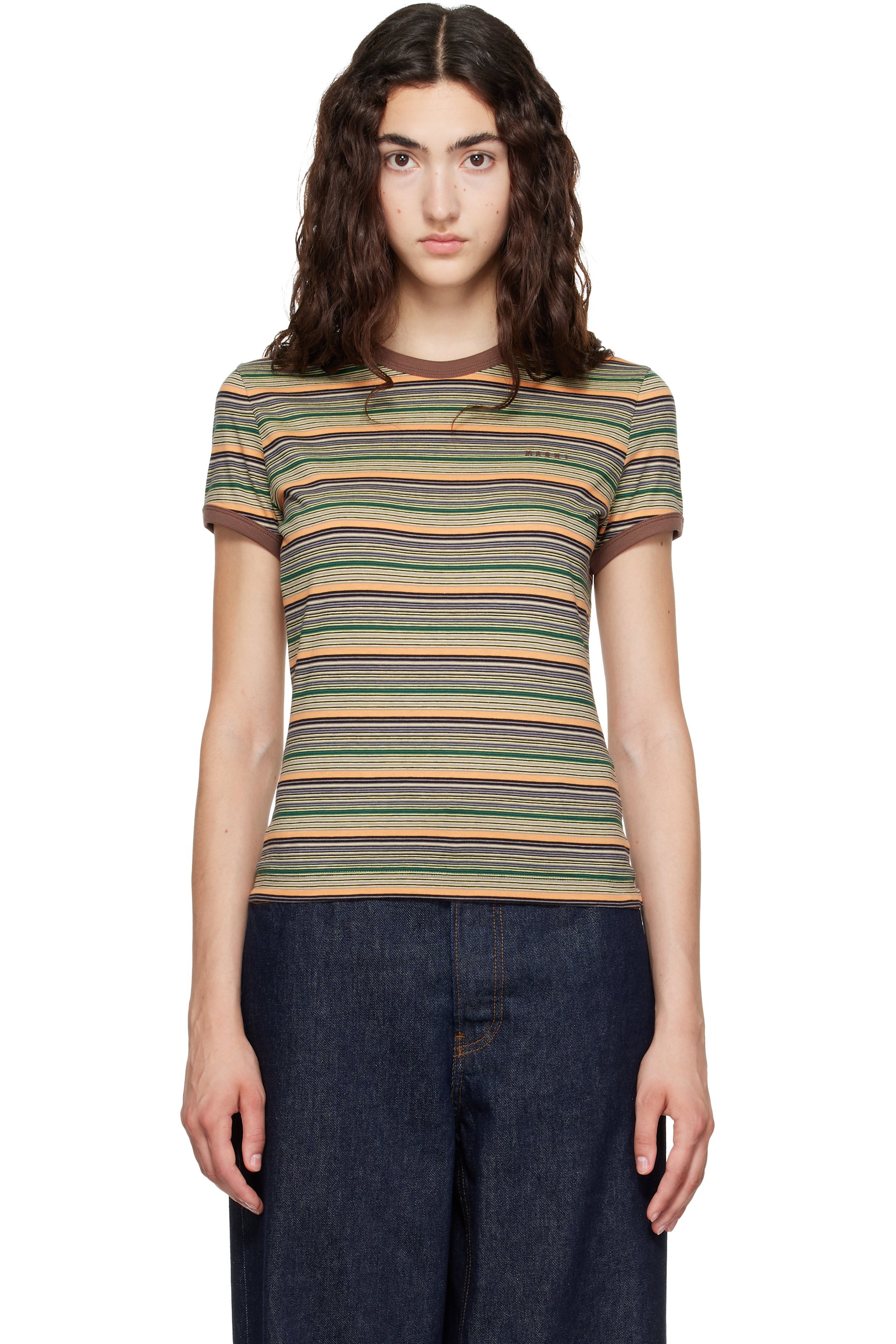 Marni - Multicolor Striped T-shirt