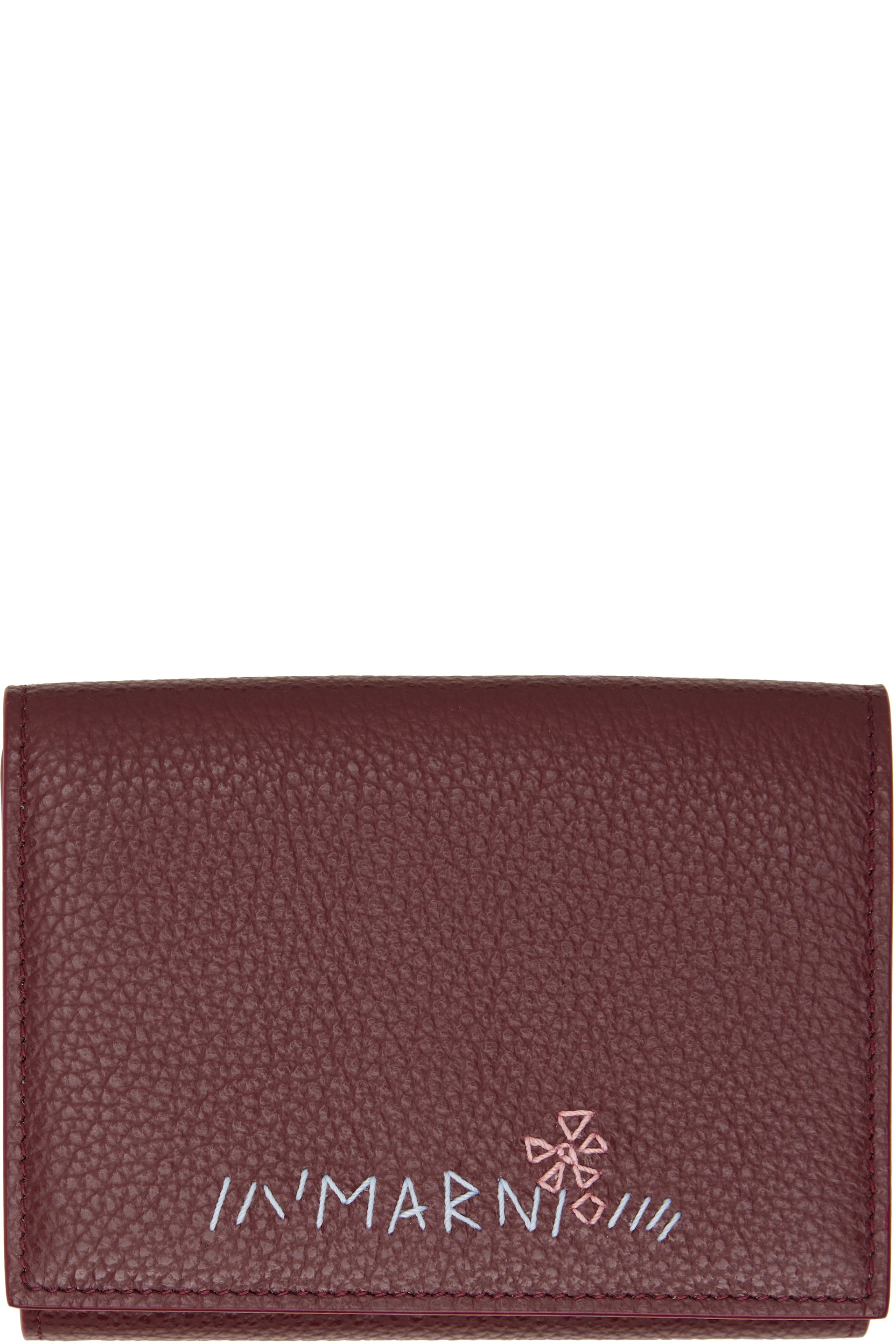 Marni - Burgundy Trifold Wallet