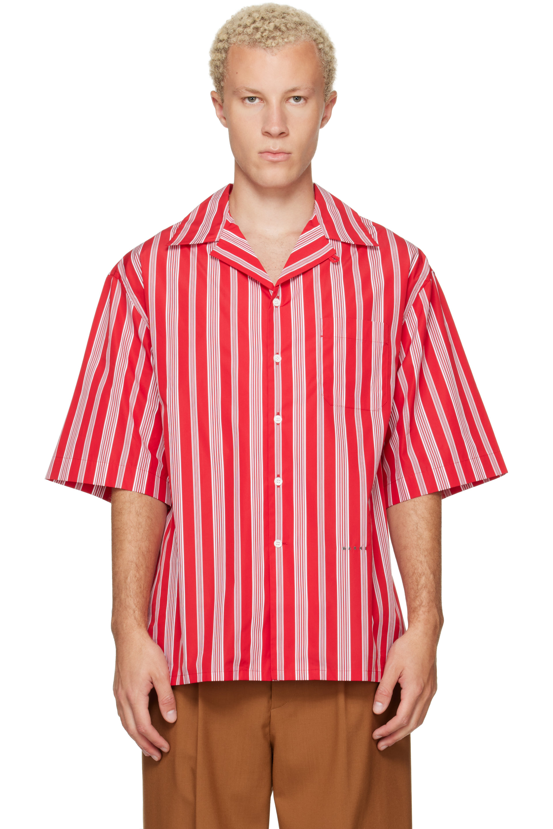 Marni - Red Striped Shirt