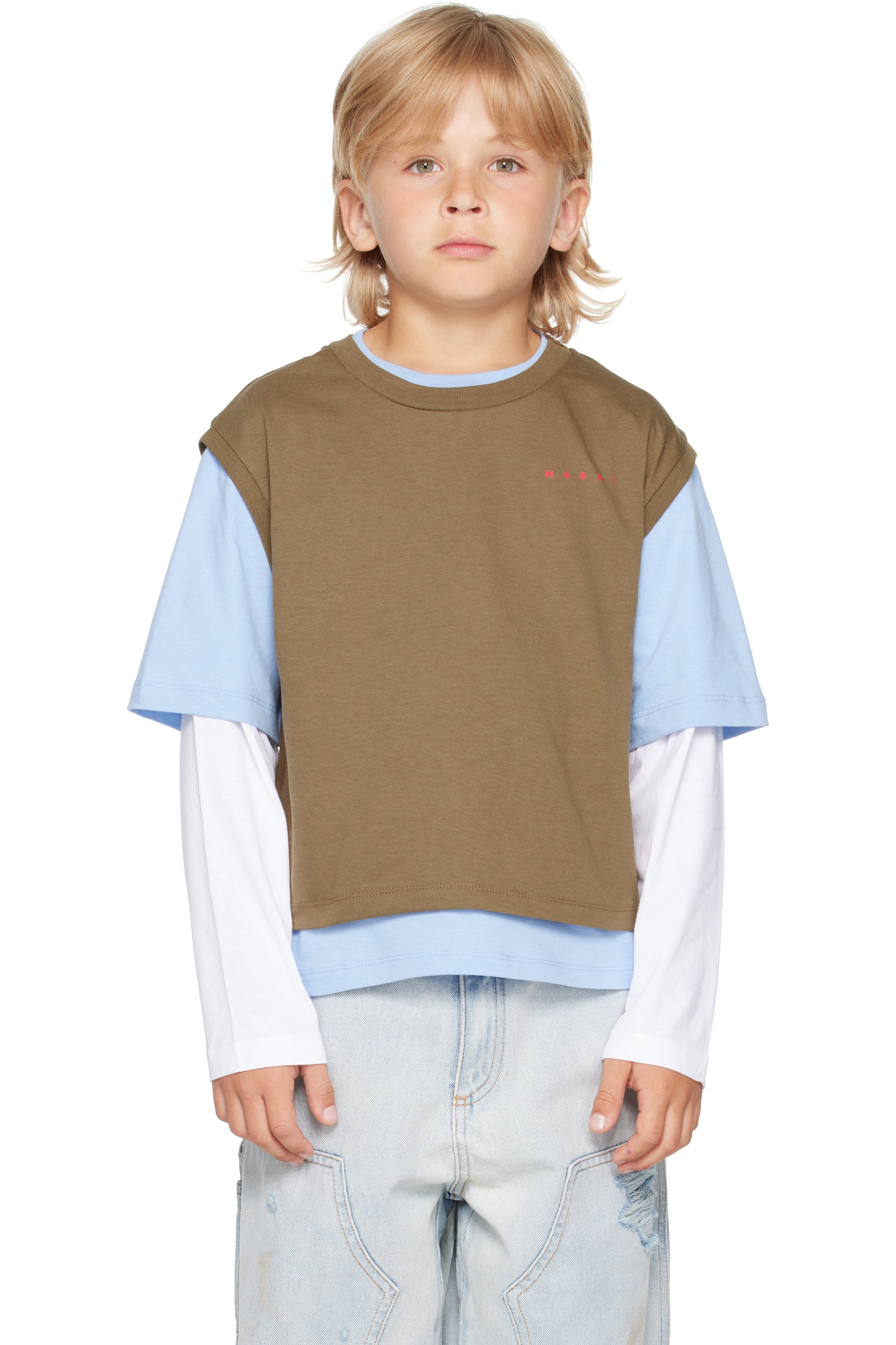 Marni - Kids Multicolor Layered T-shirt