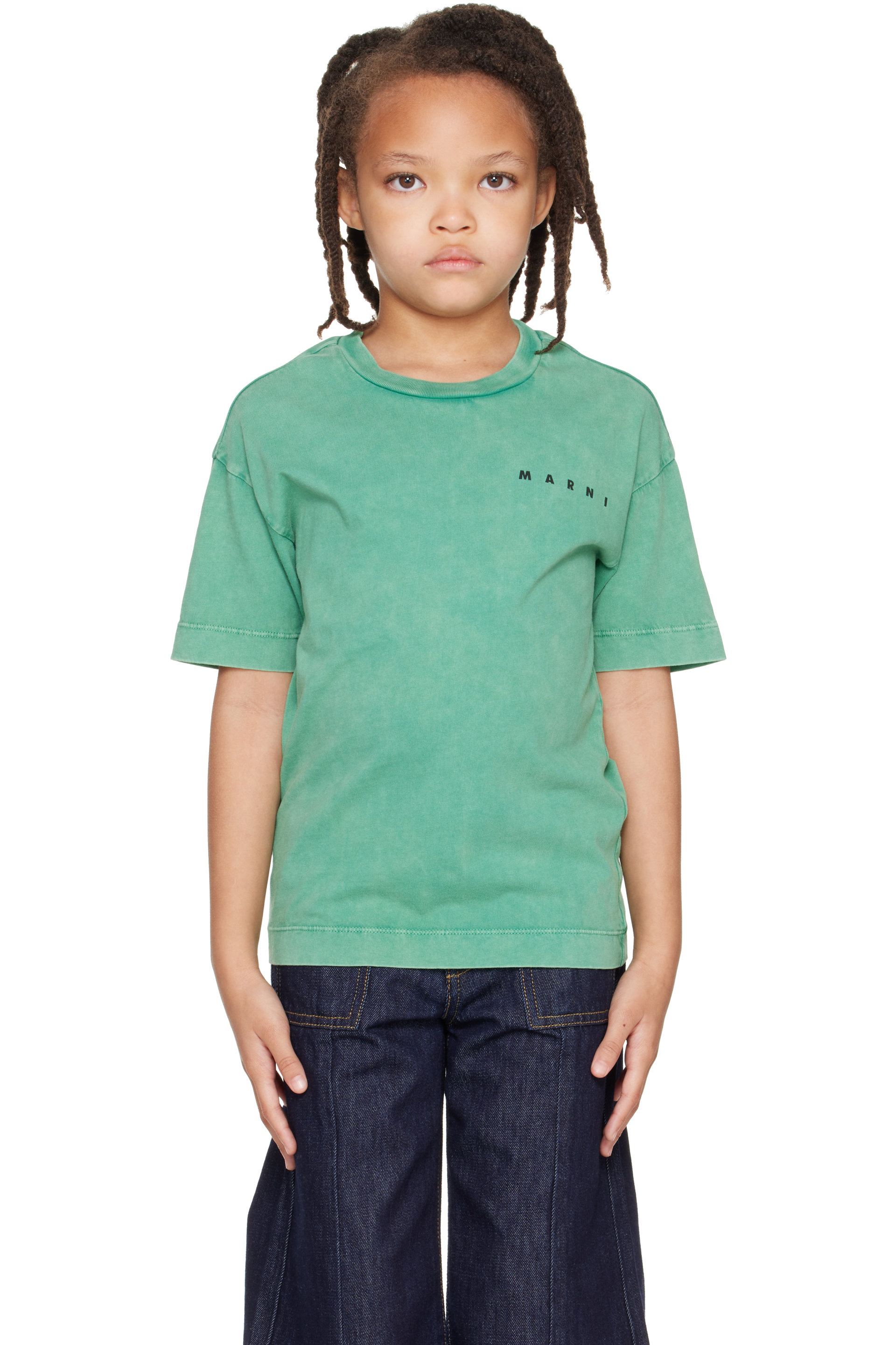 Marni - Kids Green Logo T-shirt