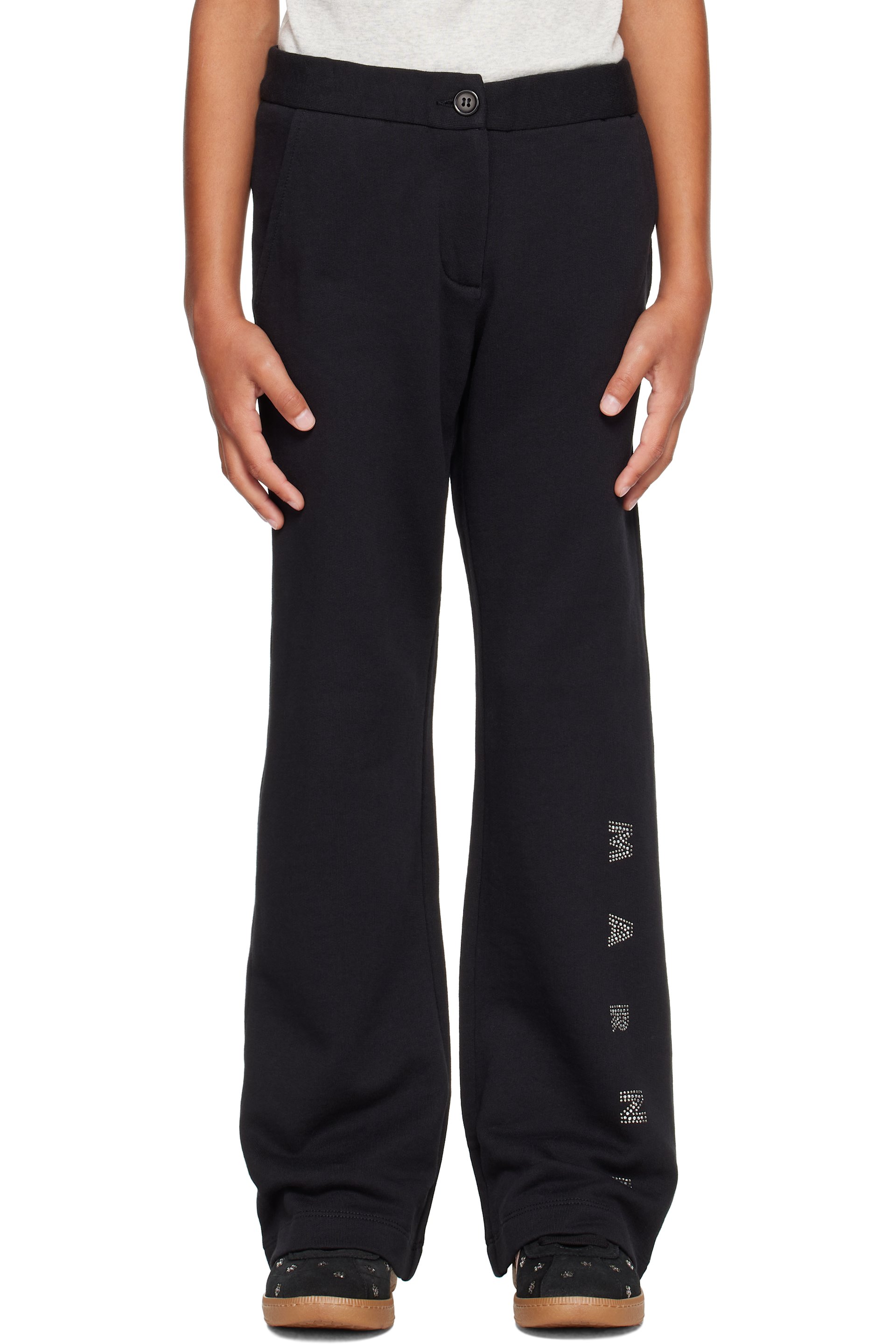 Marni - Kids Black Logo Trousers