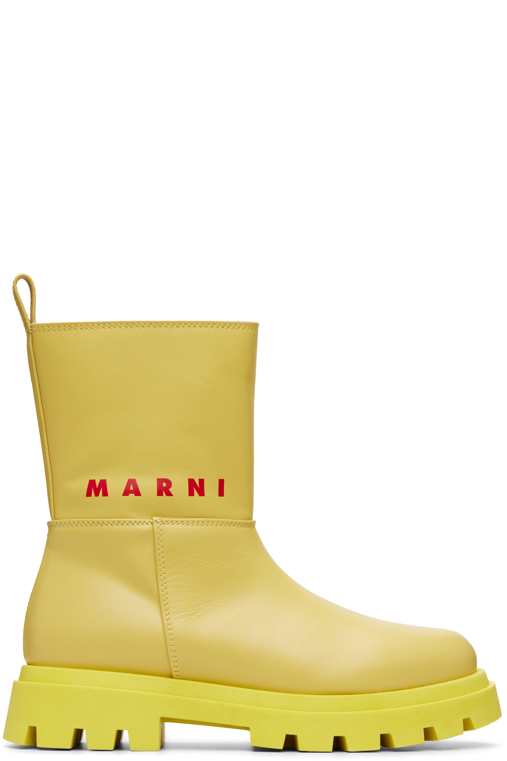 Marni - Big Kids Yellow Low Boots