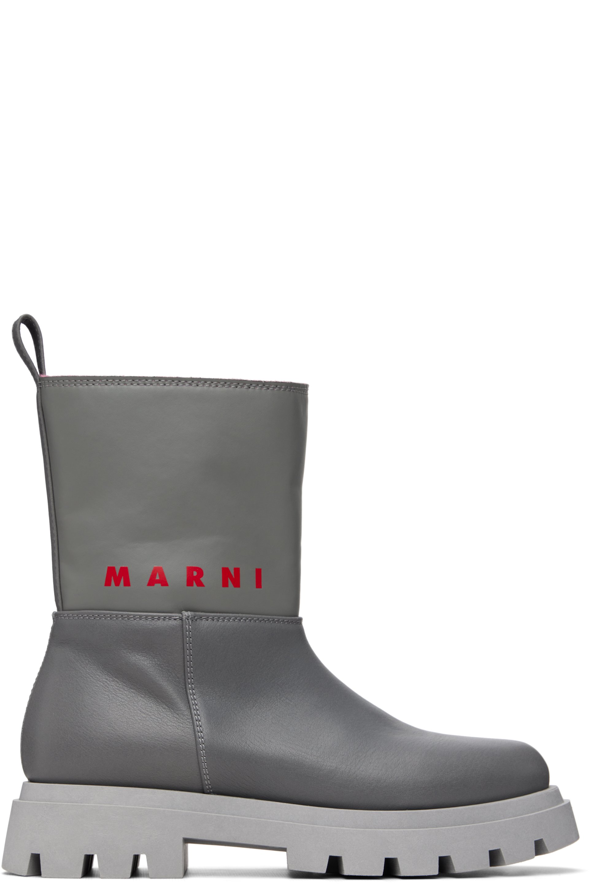 Marni - Big Kids Gray Low Boots