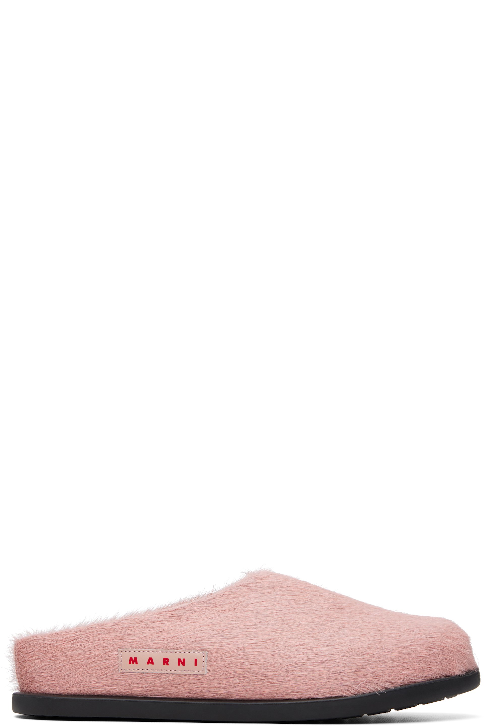 Marni - Big Kids Pink Fussbett Sabot Slip-on Loafers
