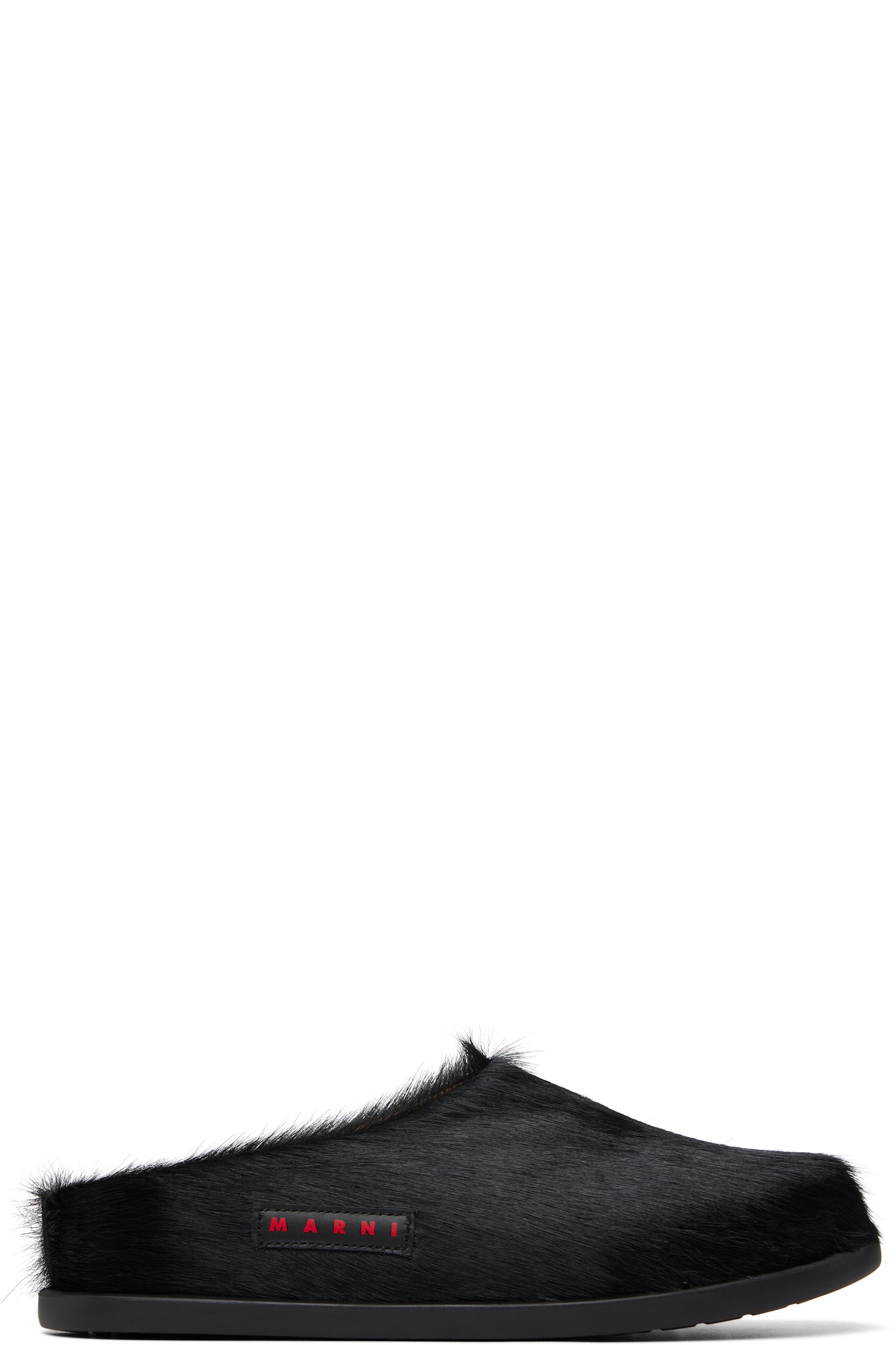 Marni - Big Kids Black Fussbett Sabot Slip-on Loafers