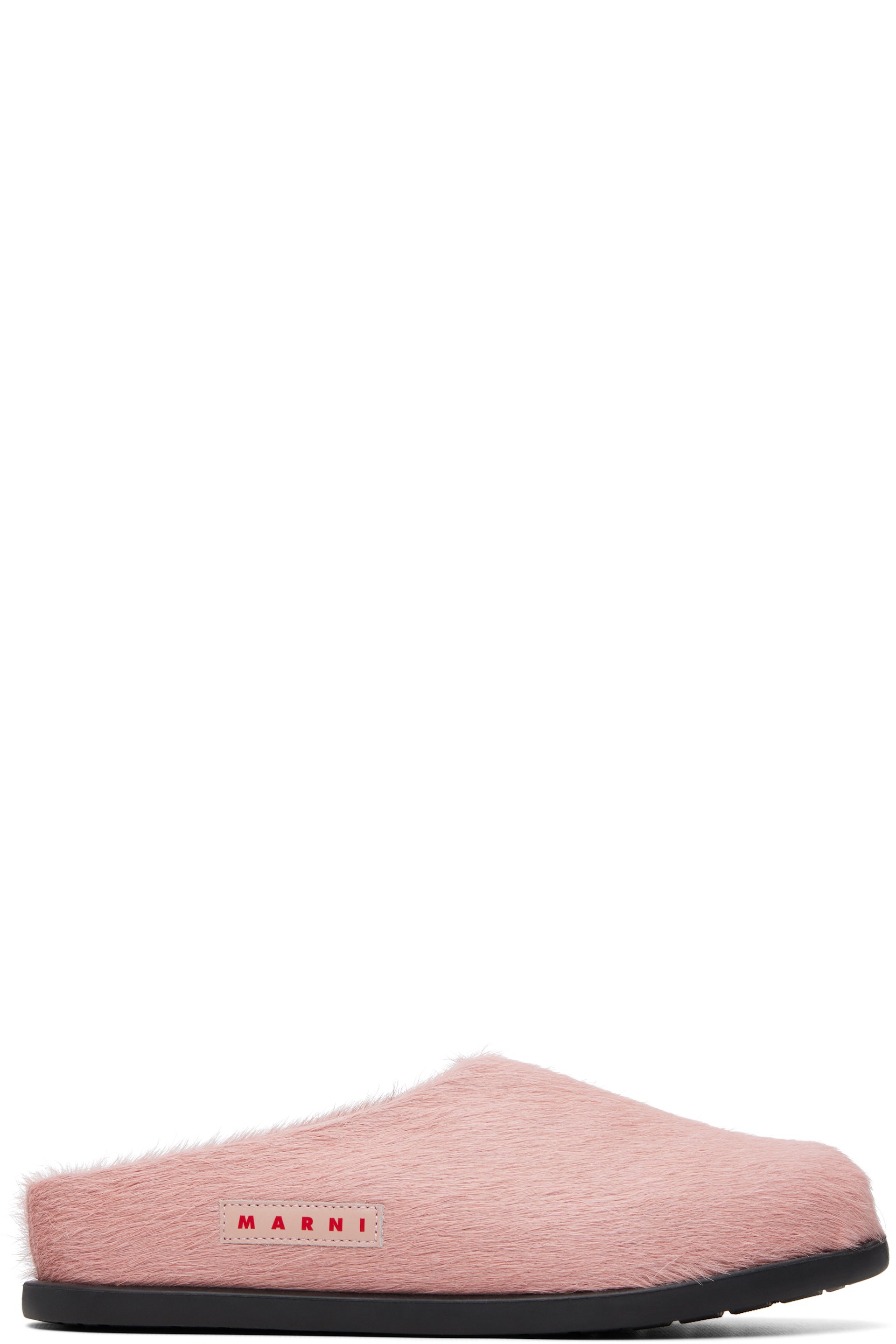 Marni - Little Kids Pink Fussbett Sabot Slip-on Loafers