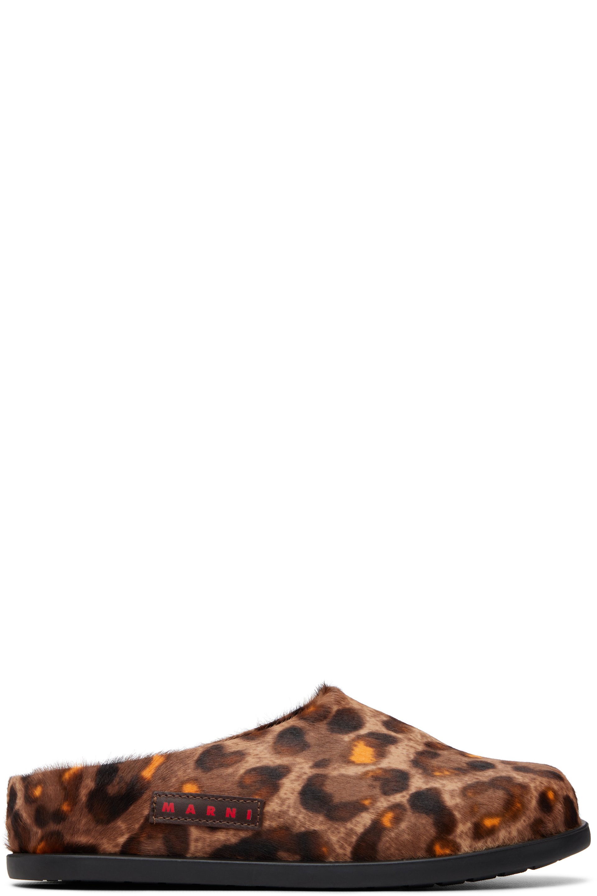 Marni - SSENSE Exclusive Big Kids Brown Fussbett Sabot Slip-on Loafers