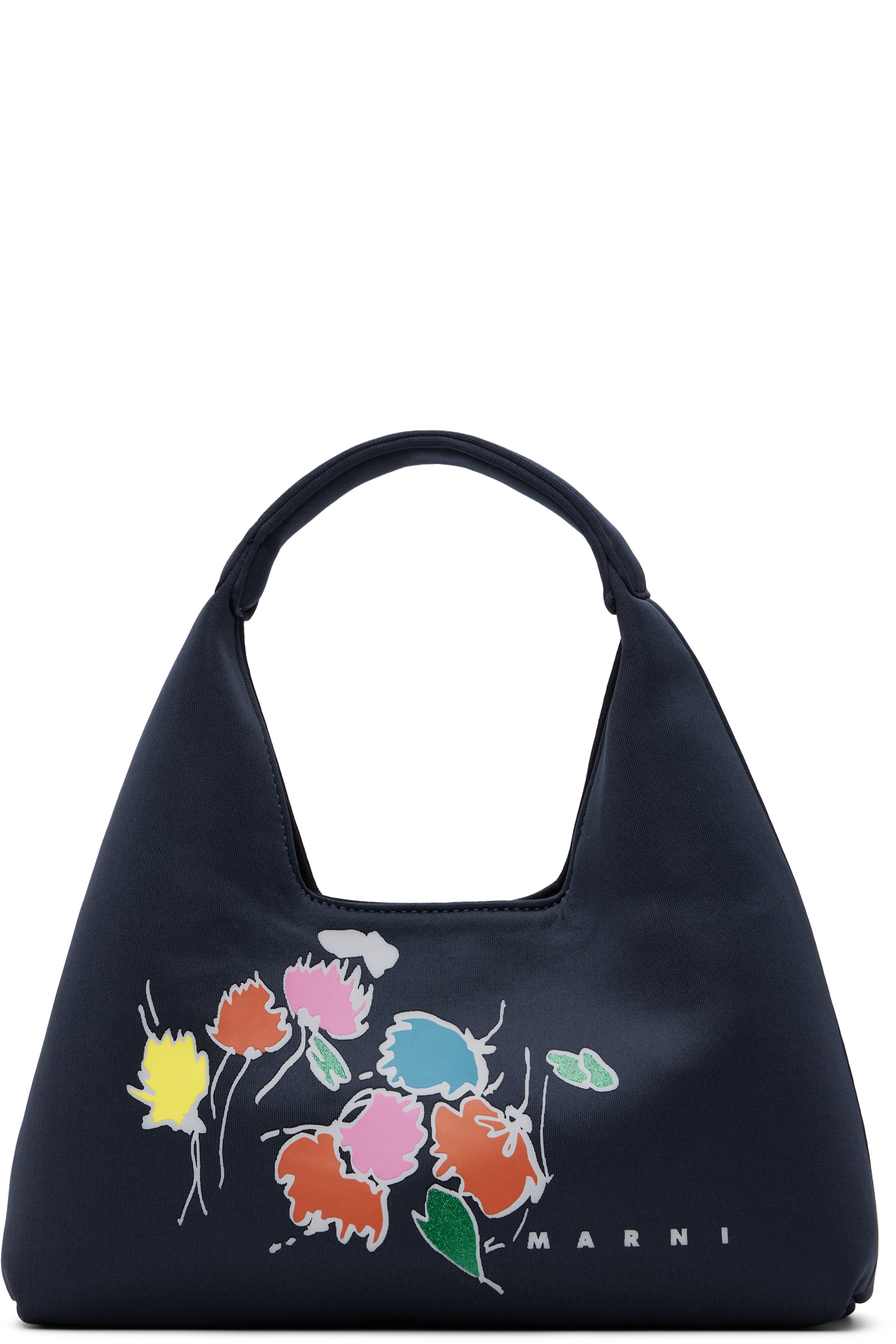 Marni - Kids Navy Floral Tote