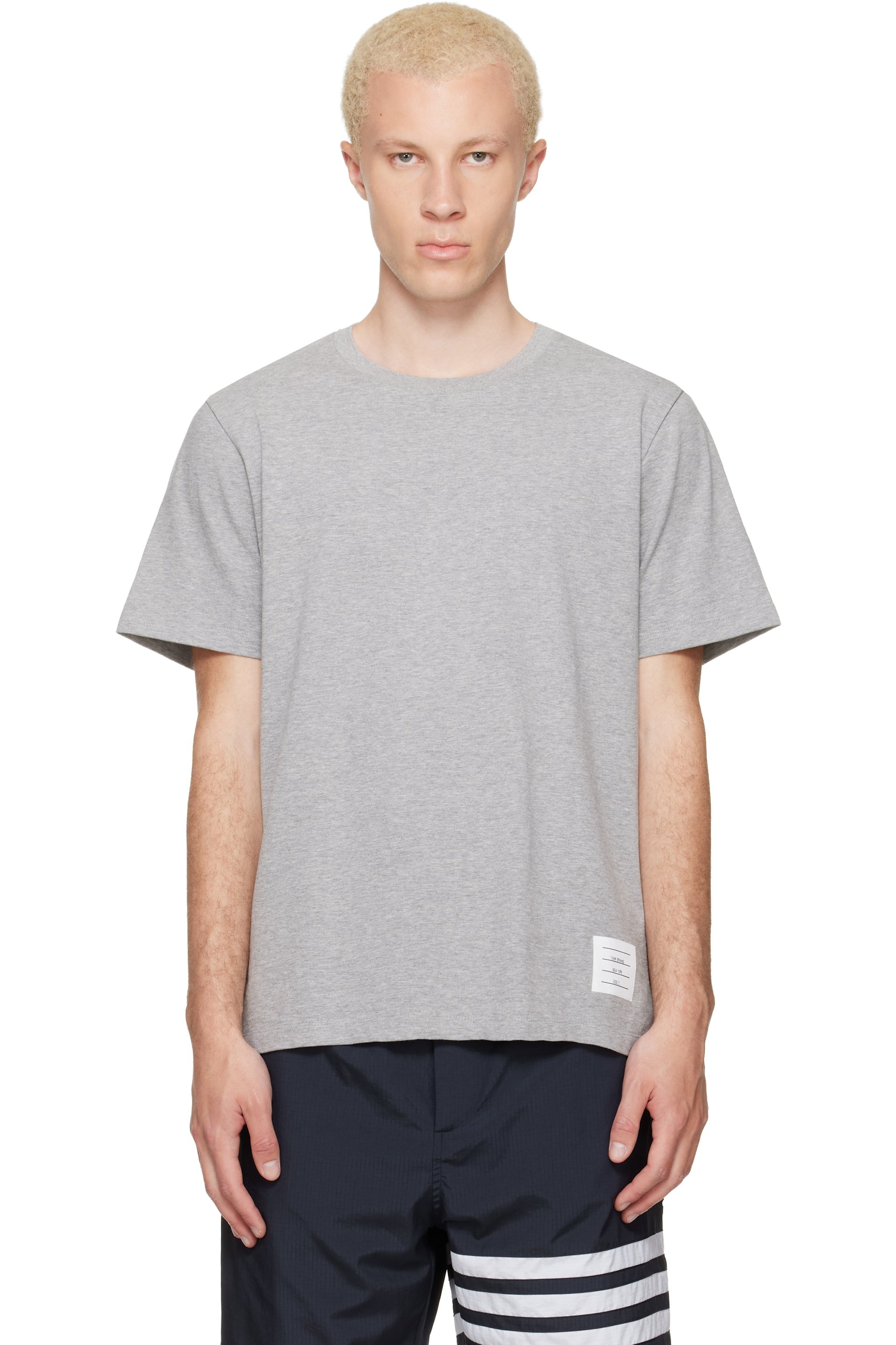 Thom Browne - Gray Jersey Relaxed T-shirt